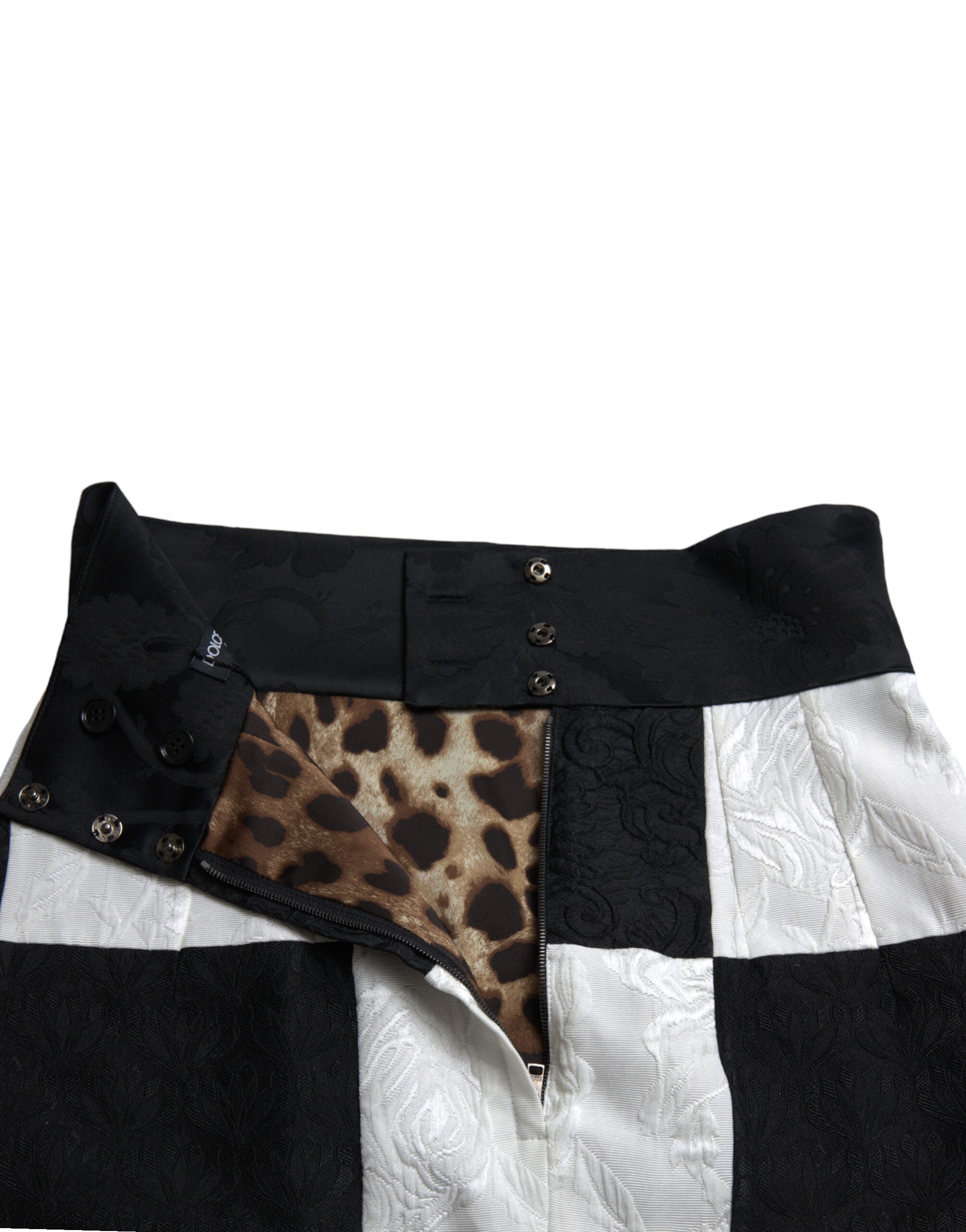 Dolce &amp; Gabbana Eleganter Minirock mit Blumenmuster und hoher Taille