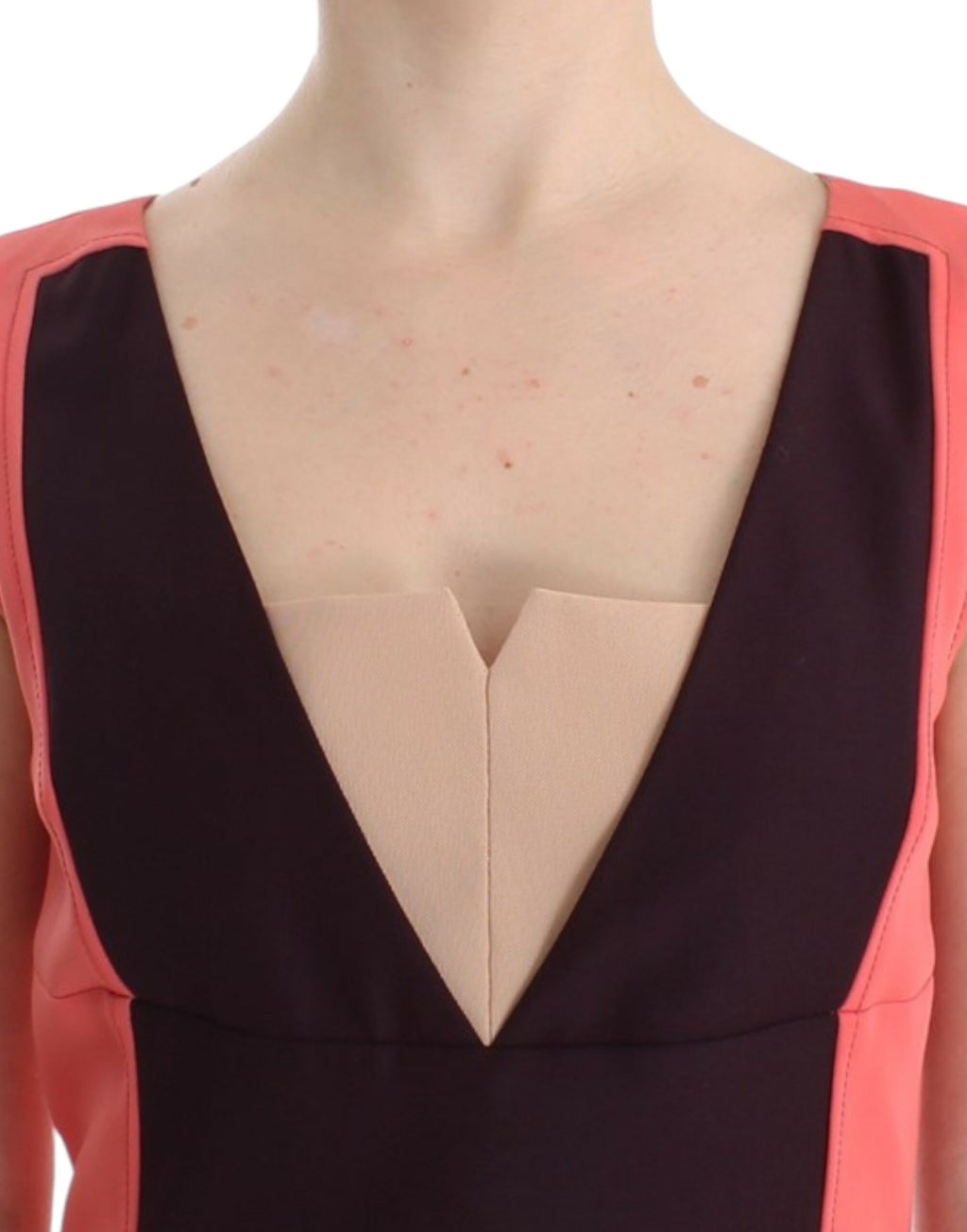 CO|TE Mehrfarbiges Bleistiftkleid mit künstlerischem Flair
