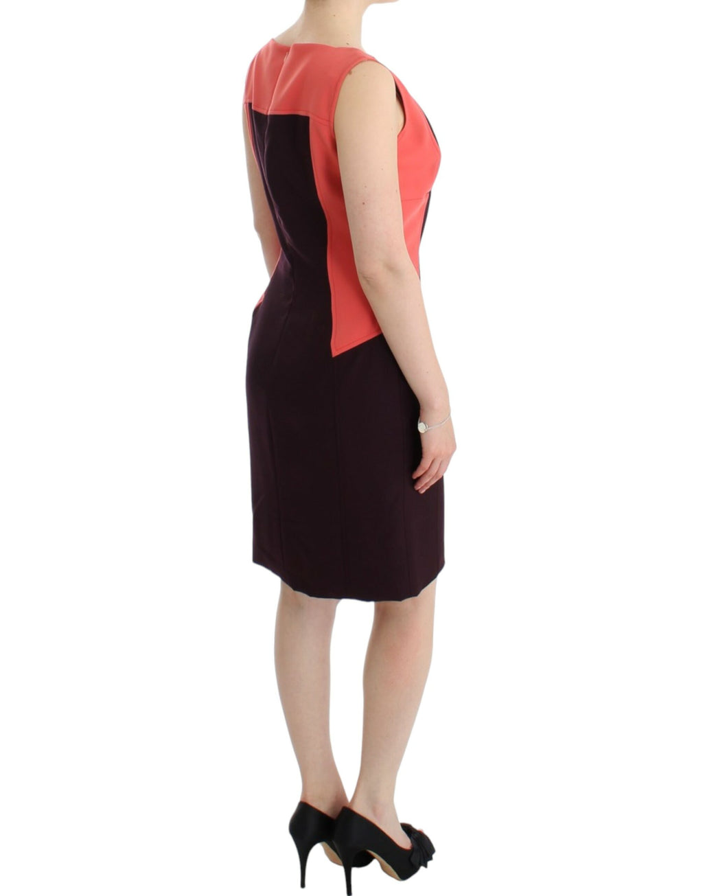 CO|TE Mehrfarbiges Bleistiftkleid mit künstlerischem Flair
