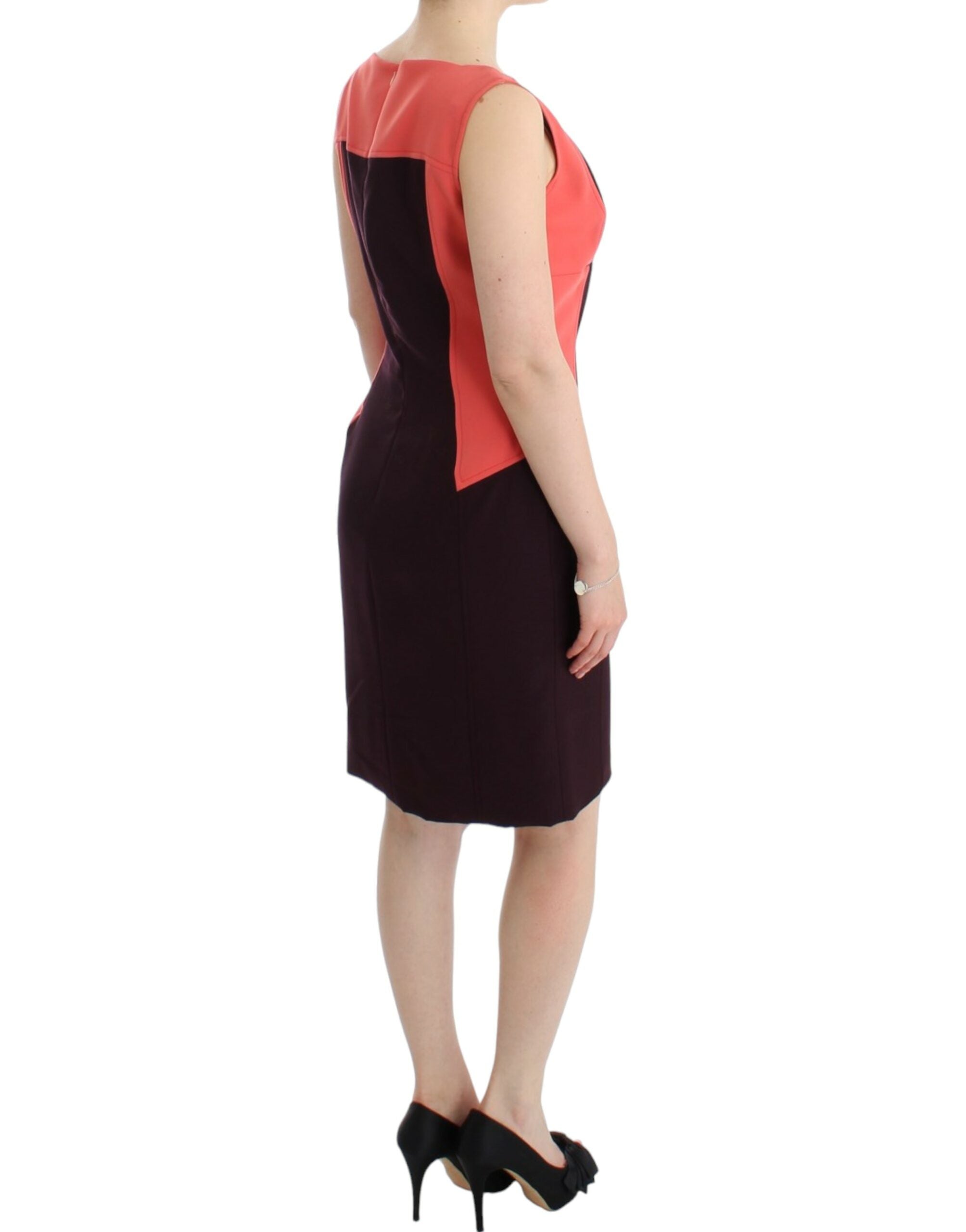 CO|TE Mehrfarbiges Bleistiftkleid mit künstlerischem Flair