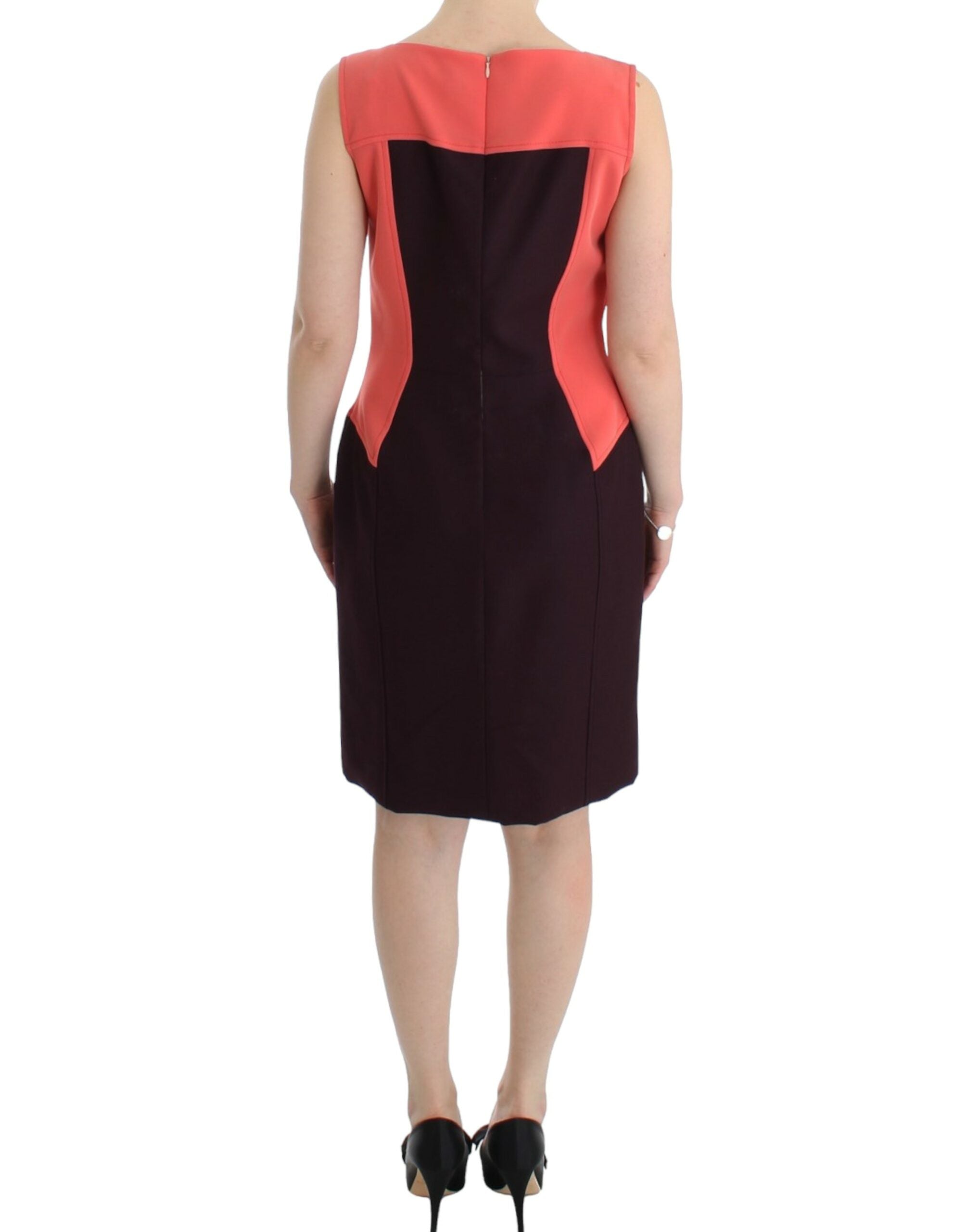 CO|TE Mehrfarbiges Bleistiftkleid mit künstlerischem Flair