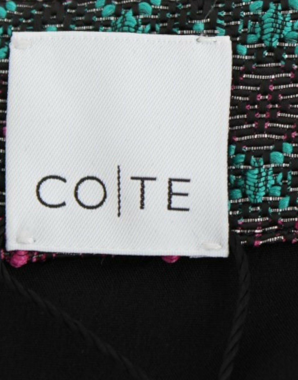 CO|TE Mehrfarbiges, kurzärmliges Doris-Langkleid