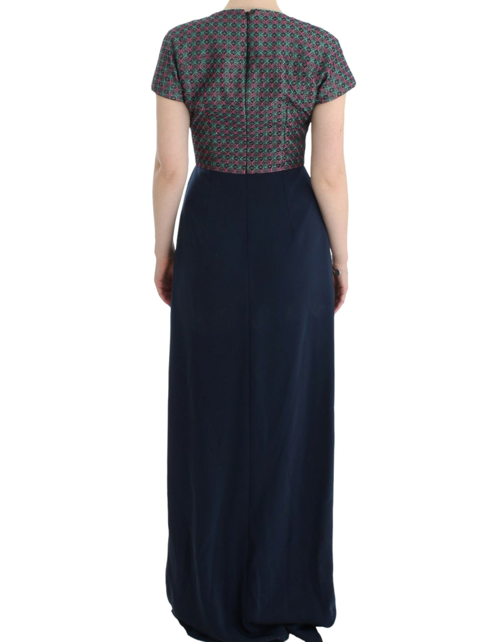 CO|TE Mehrfarbiges, kurzärmliges Doris-Langkleid