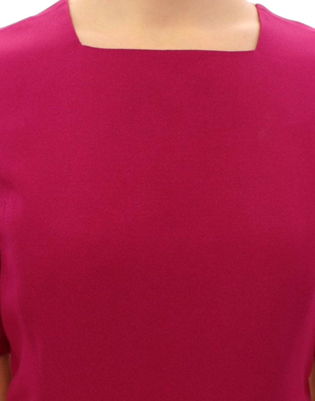 CO|TE Schickes weißes und rosa Shift-Roboterkleid