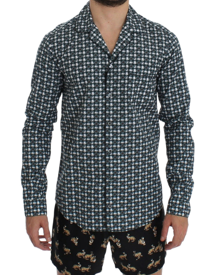 Dolce &amp; Gabbana Elegantes grünes Pyjama-Nachthemd