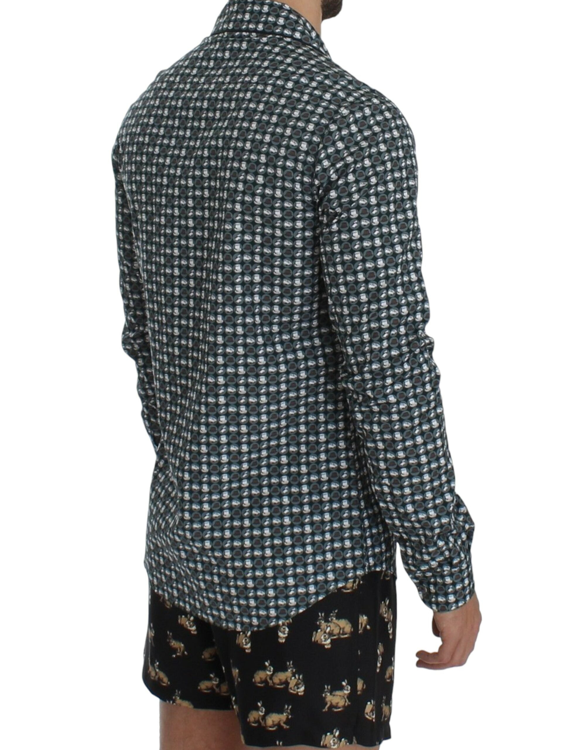 Dolce &amp; Gabbana Elegantes grünes Pyjama-Nachthemd