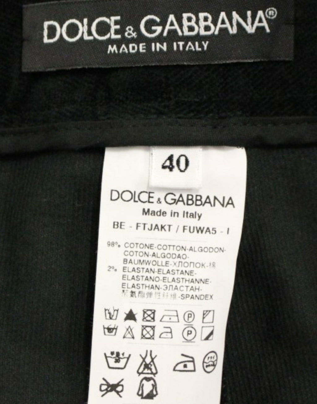 Dolce &amp; Gabbana Elegante Designer-Shorts in Schwarz