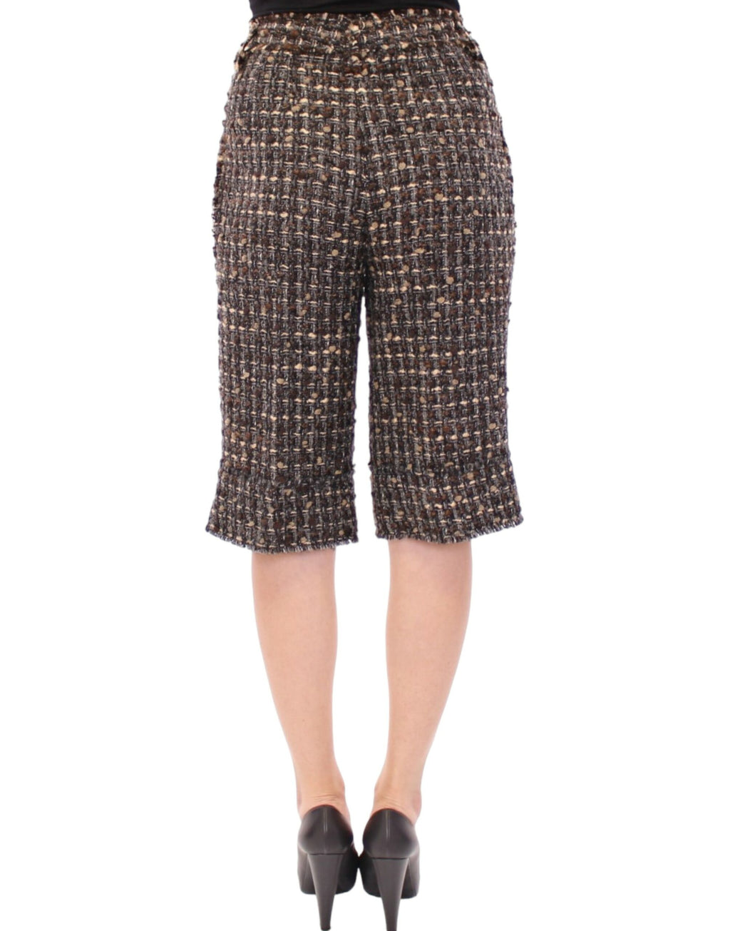 Dolce &amp; Gabbana Elegante Shorts aus mehrfarbiger Wollmischung