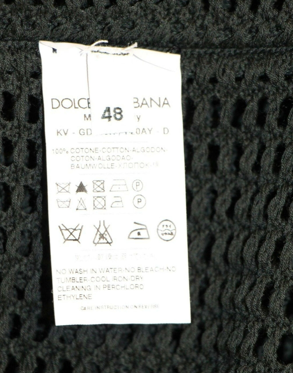 Dolce &amp; Gabbana Eleganter dunkelgrüner Strickpullover mit V-Ausschnitt