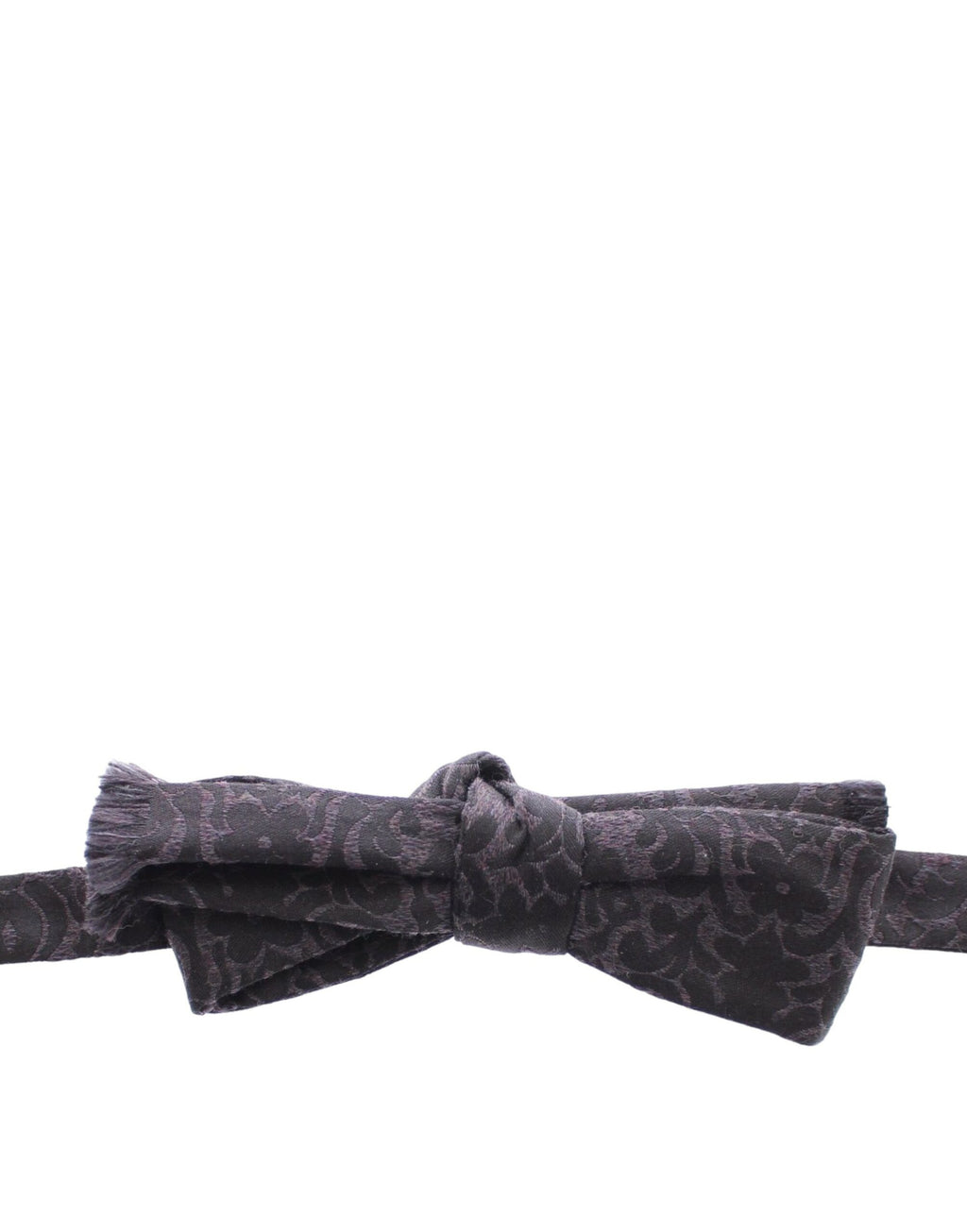 Dolce &amp; Gabbana – Elegante schwarze Fliege aus Seiden-Wollmischung mit Paisleymuster