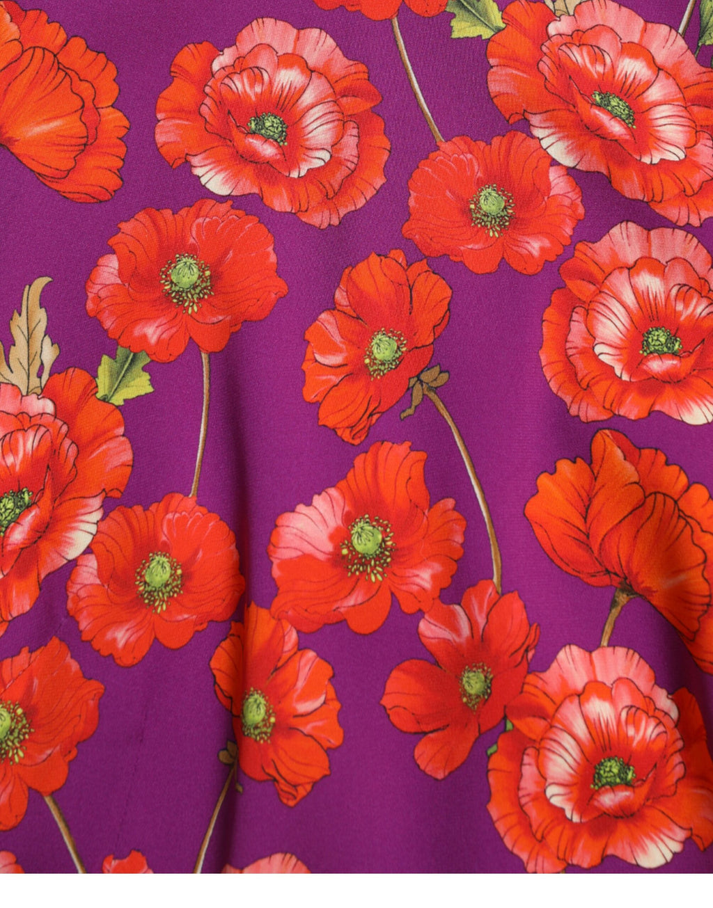 Dolce &amp; Gabbana Lebendiges Charmeuse-Kleid aus Seide mit Blumenmuster