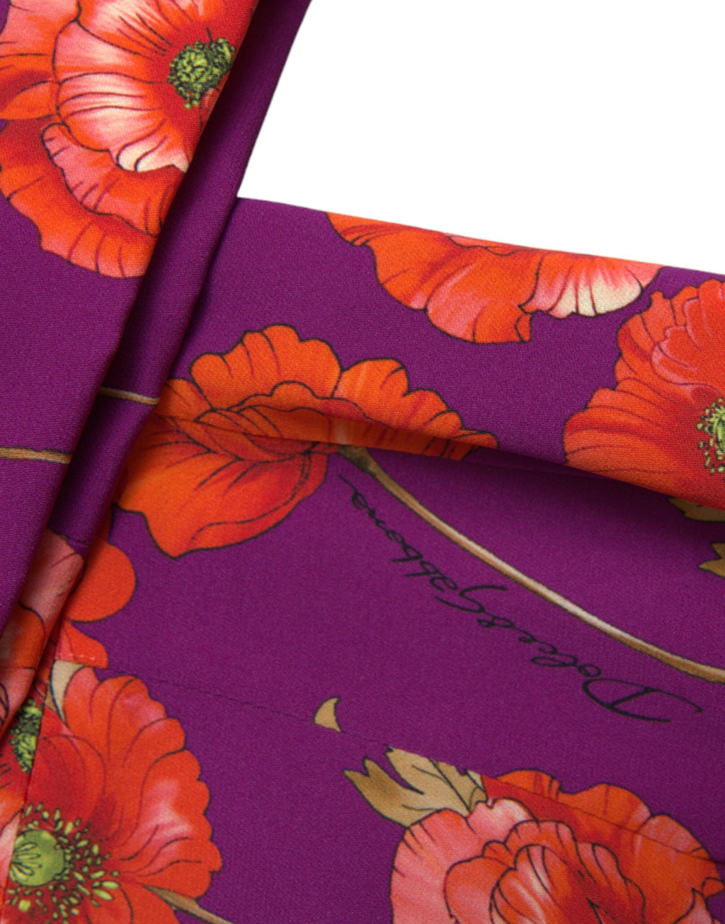 Dolce &amp; Gabbana Lebendiges Charmeuse-Kleid aus Seide mit Blumenmuster