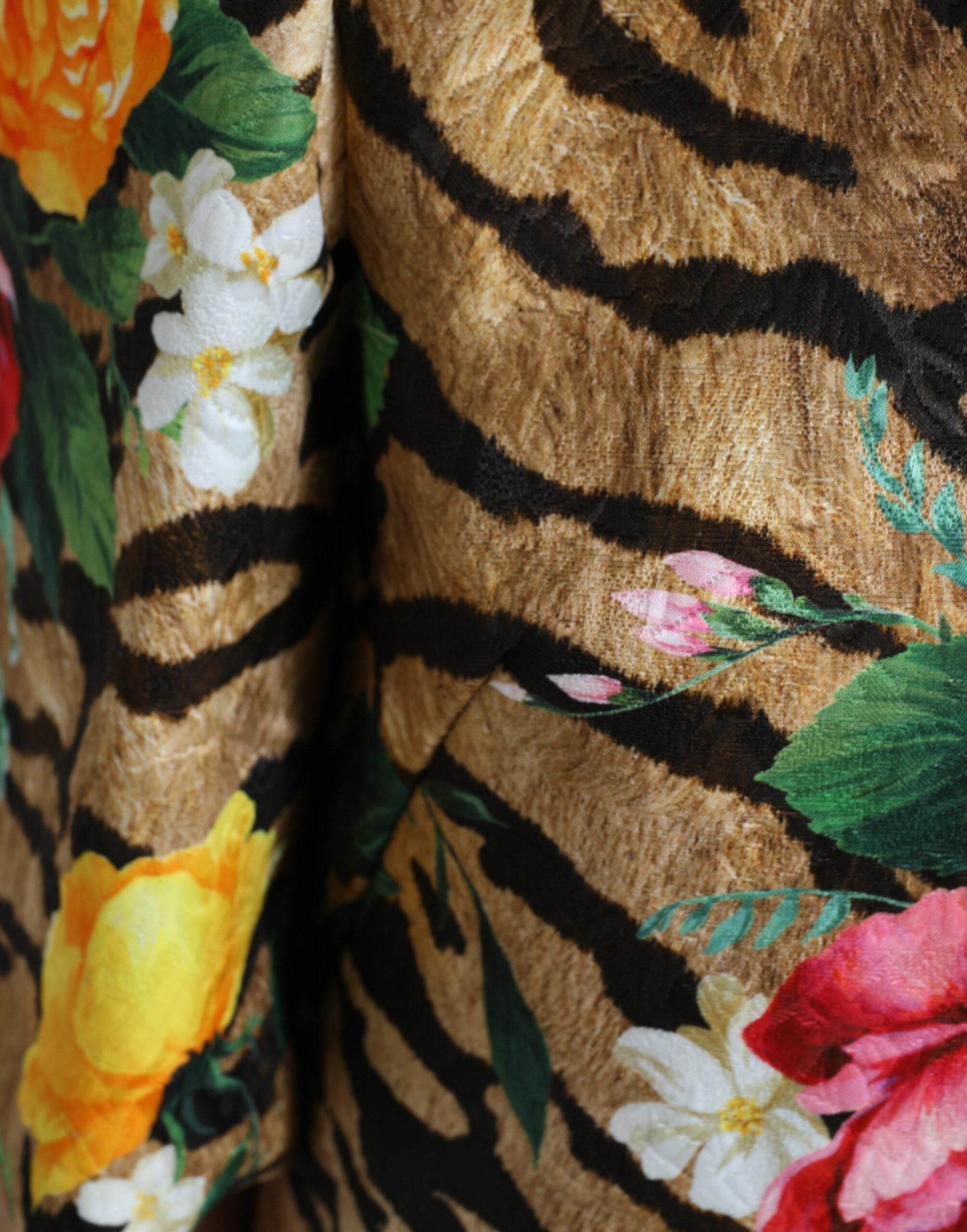 Dolce &amp; Gabbana – Mini-Etuikleid mit Animal- und Blumenprint