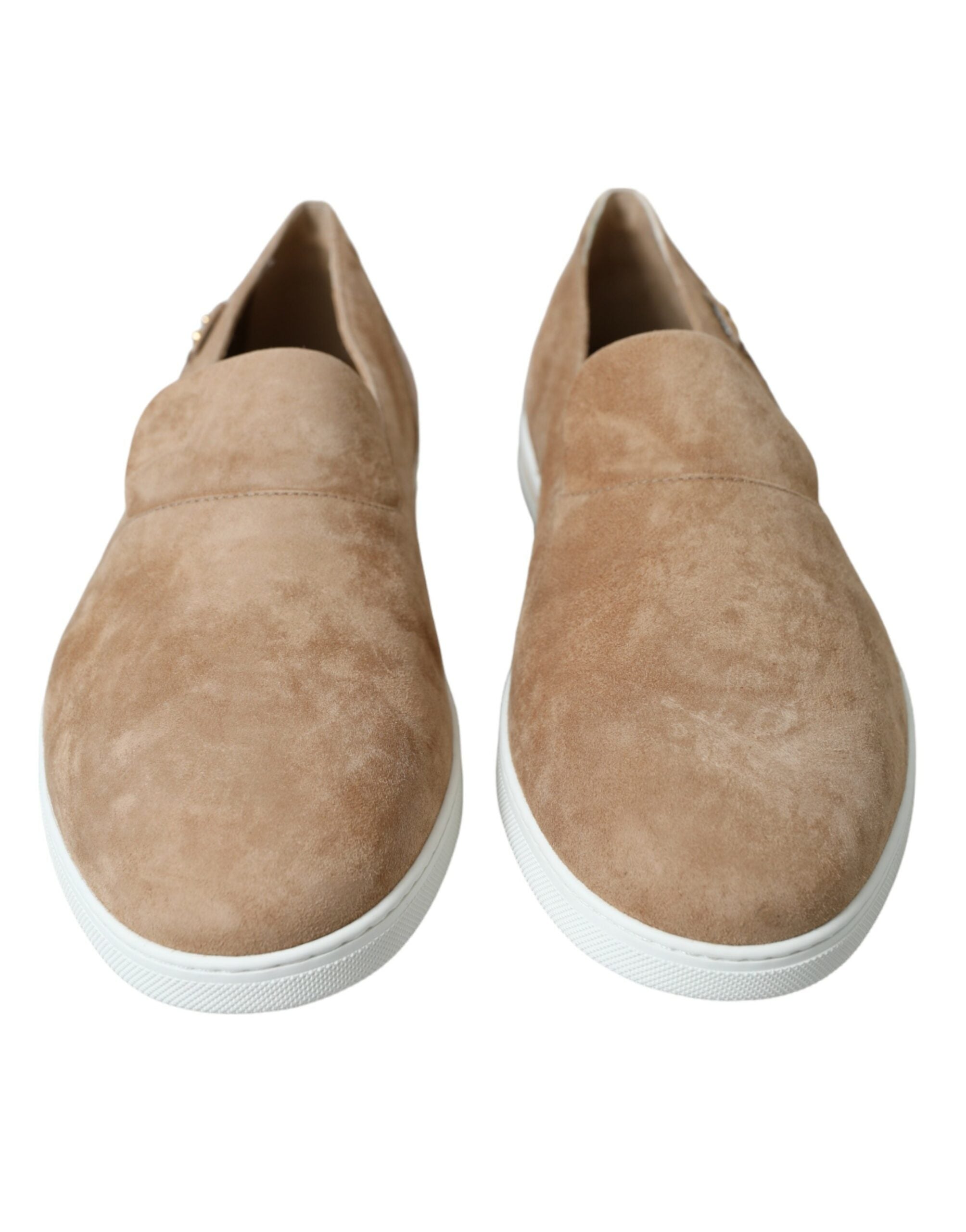 Dolce &amp; Gabbana Elegante beige Leder-Loafer