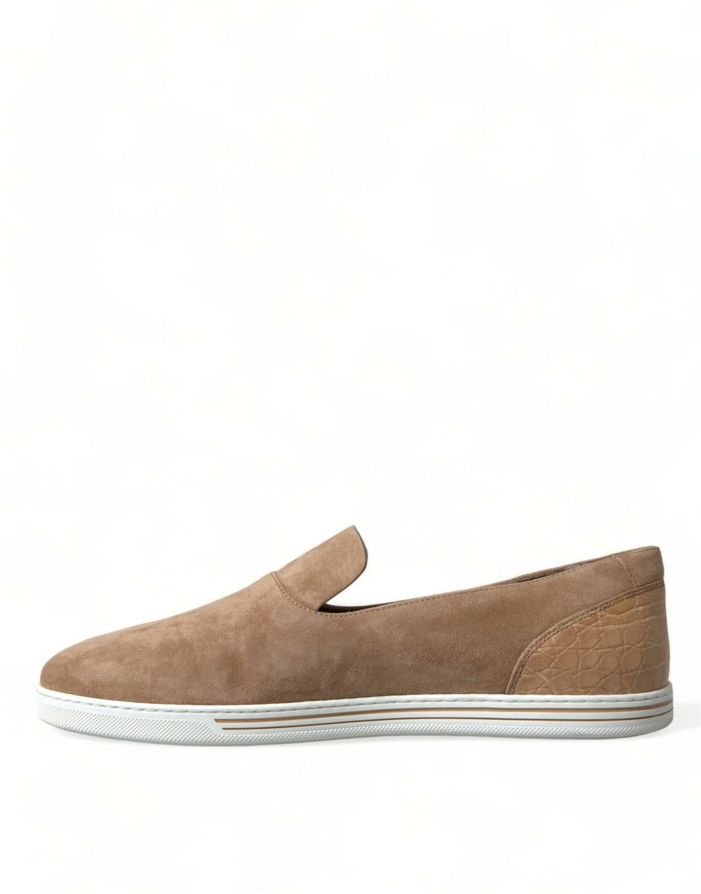 Dolce &amp; Gabbana Elegante beige Leder-Loafer