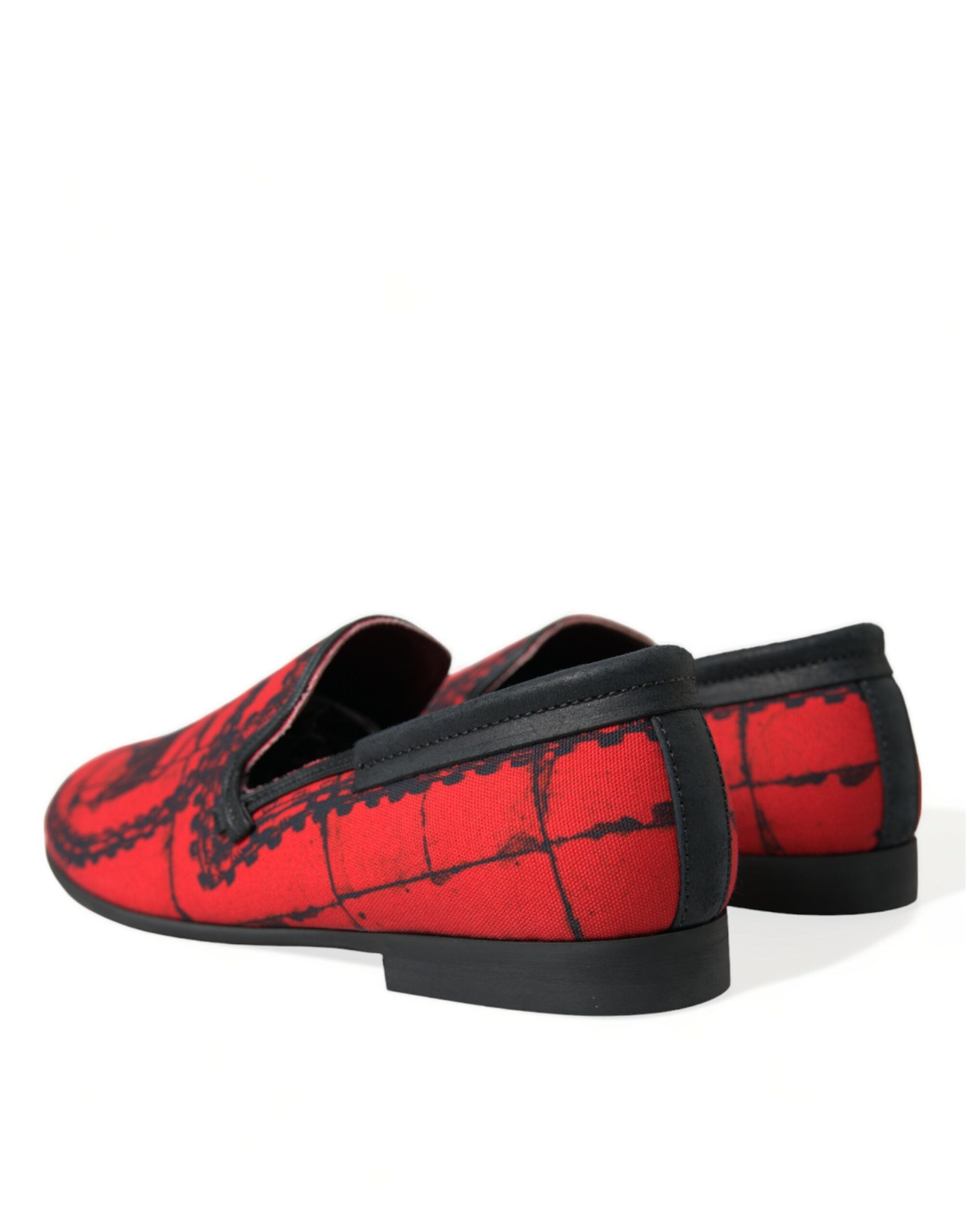 Dolce &amp; Gabbana Torero-inspirierte luxuriöse Loafer in Rot und Schwarz