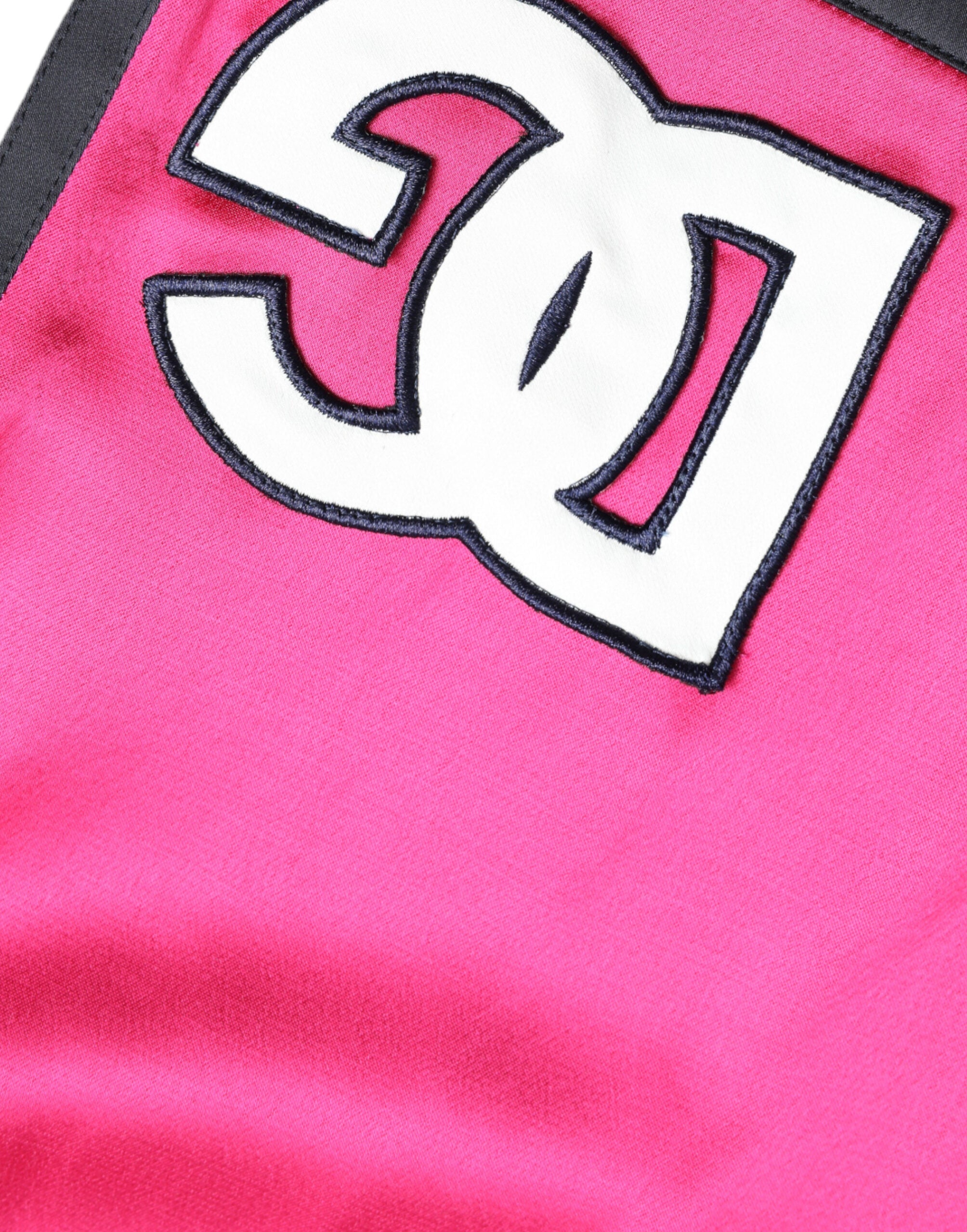 Dolce &amp; Gabbana Schicke Jersey-Shorts mit hoher Taille in Rosa