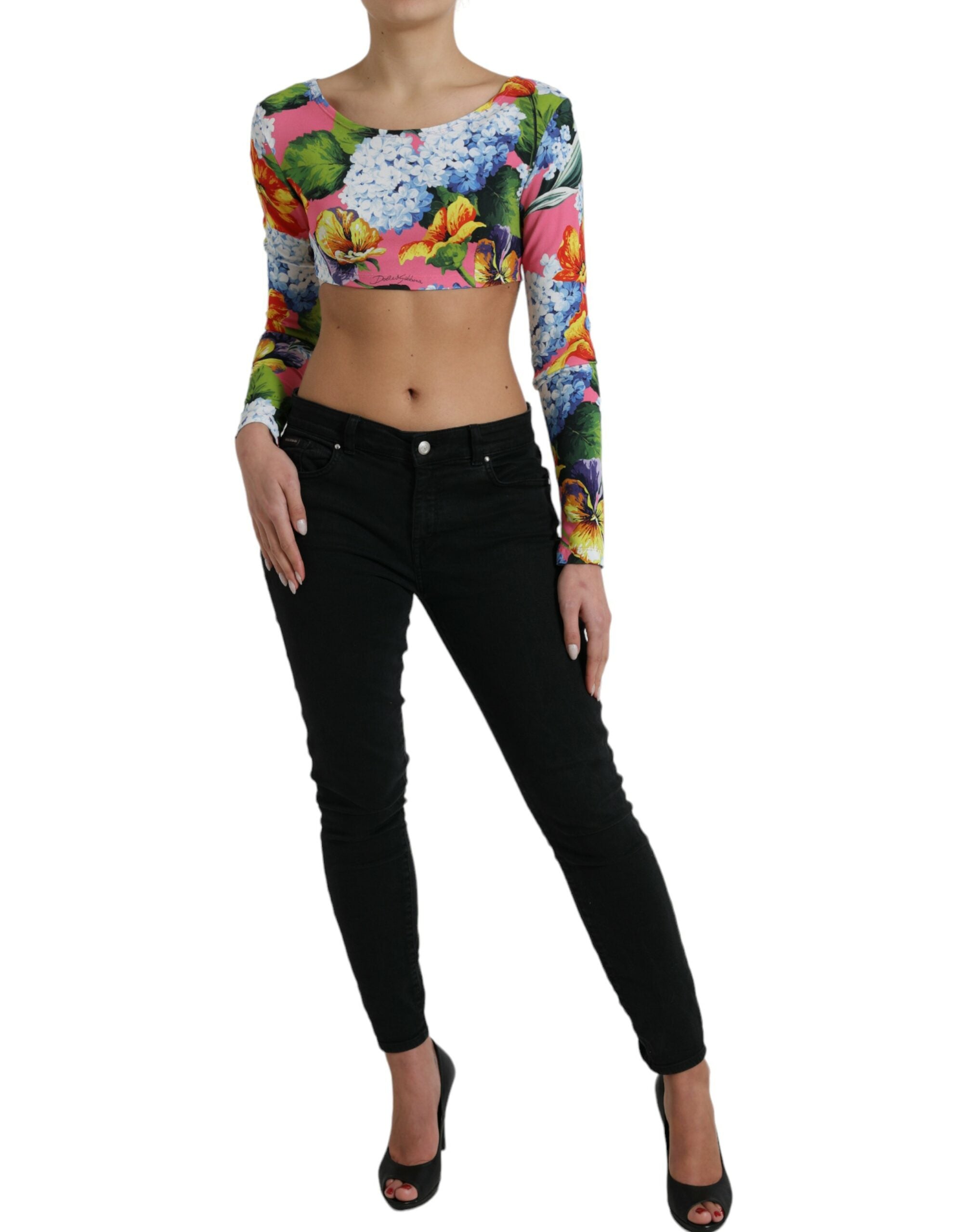 Dolce &amp; Gabbana – Kurze Bluse mit floraler Eleganz