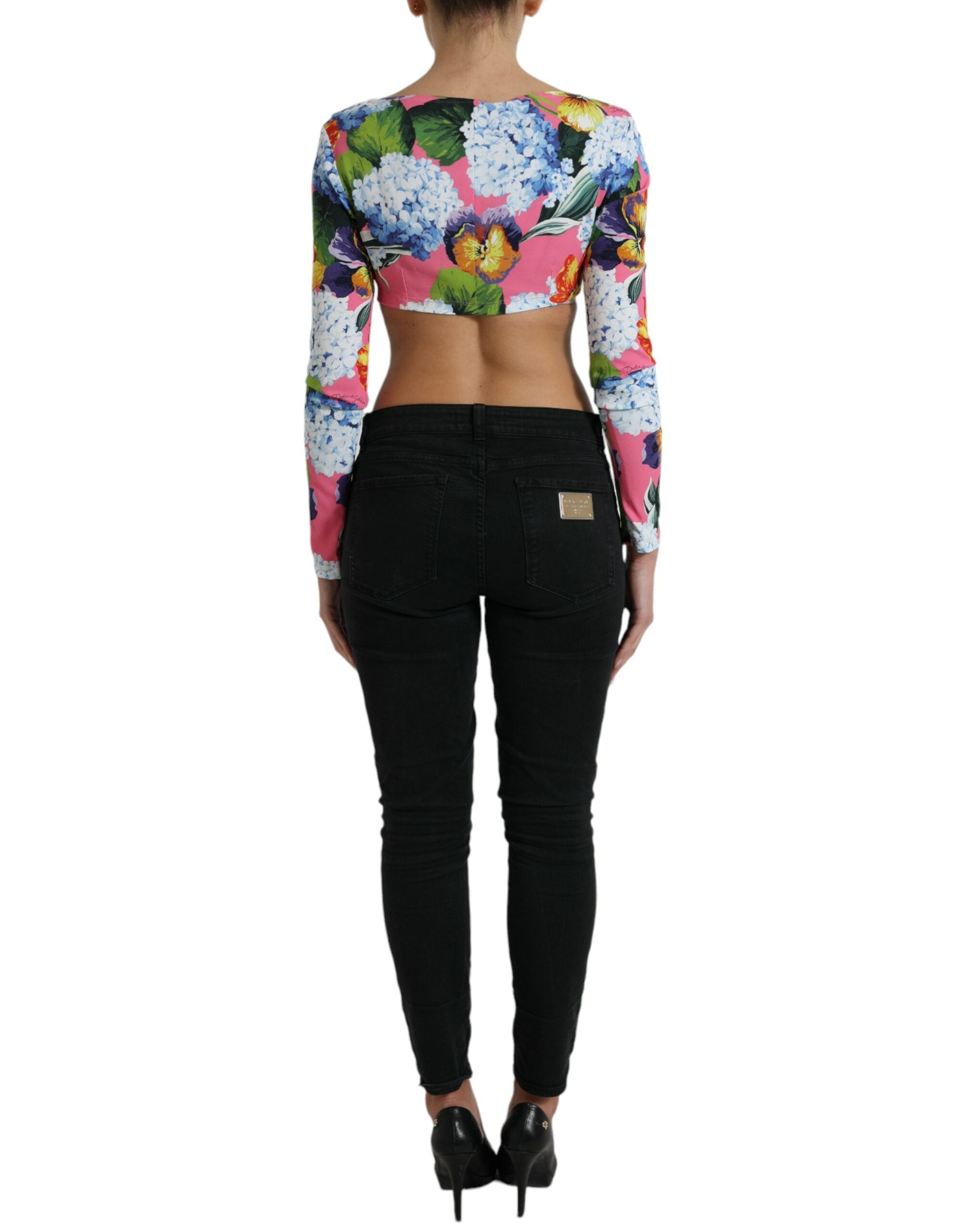 Dolce &amp; Gabbana – Kurze Bluse mit floraler Eleganz
