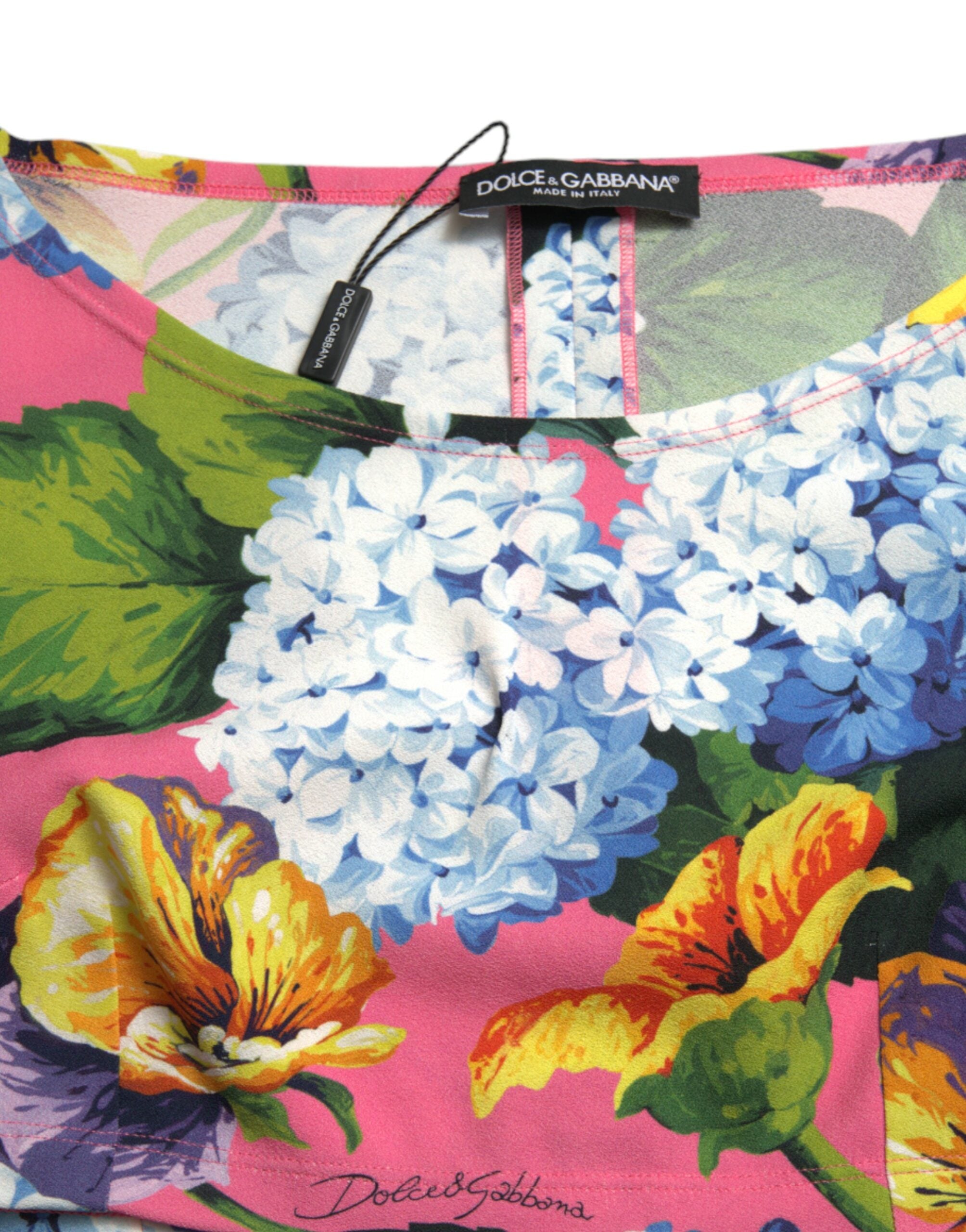 Dolce &amp; Gabbana – Kurze Bluse mit floraler Eleganz
