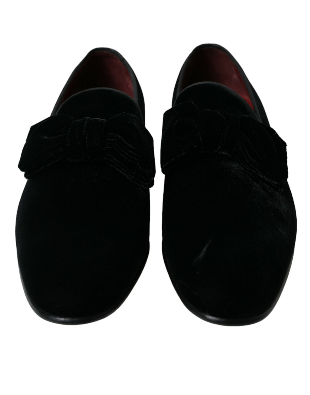 Dolce &amp; Gabbana Elegante schwarze Samt-Loafer – Luxusschuhe für Herren