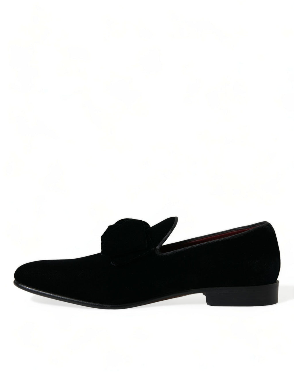 Dolce &amp; Gabbana Elegante schwarze Samt-Loafer – Luxusschuhe für Herren