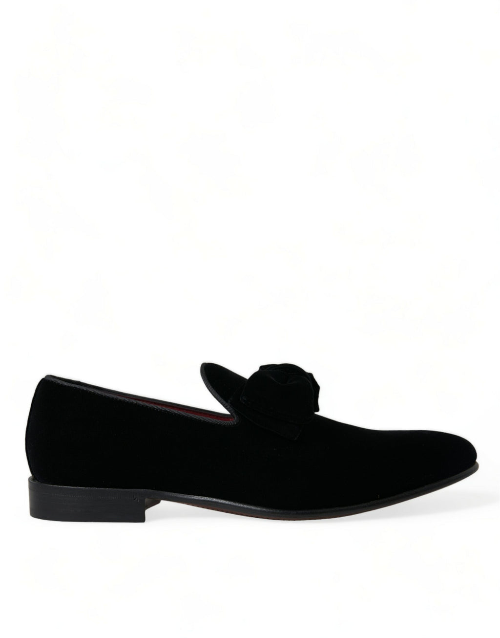 Dolce &amp; Gabbana Elegante schwarze Samt-Loafer – Luxusschuhe für Herren