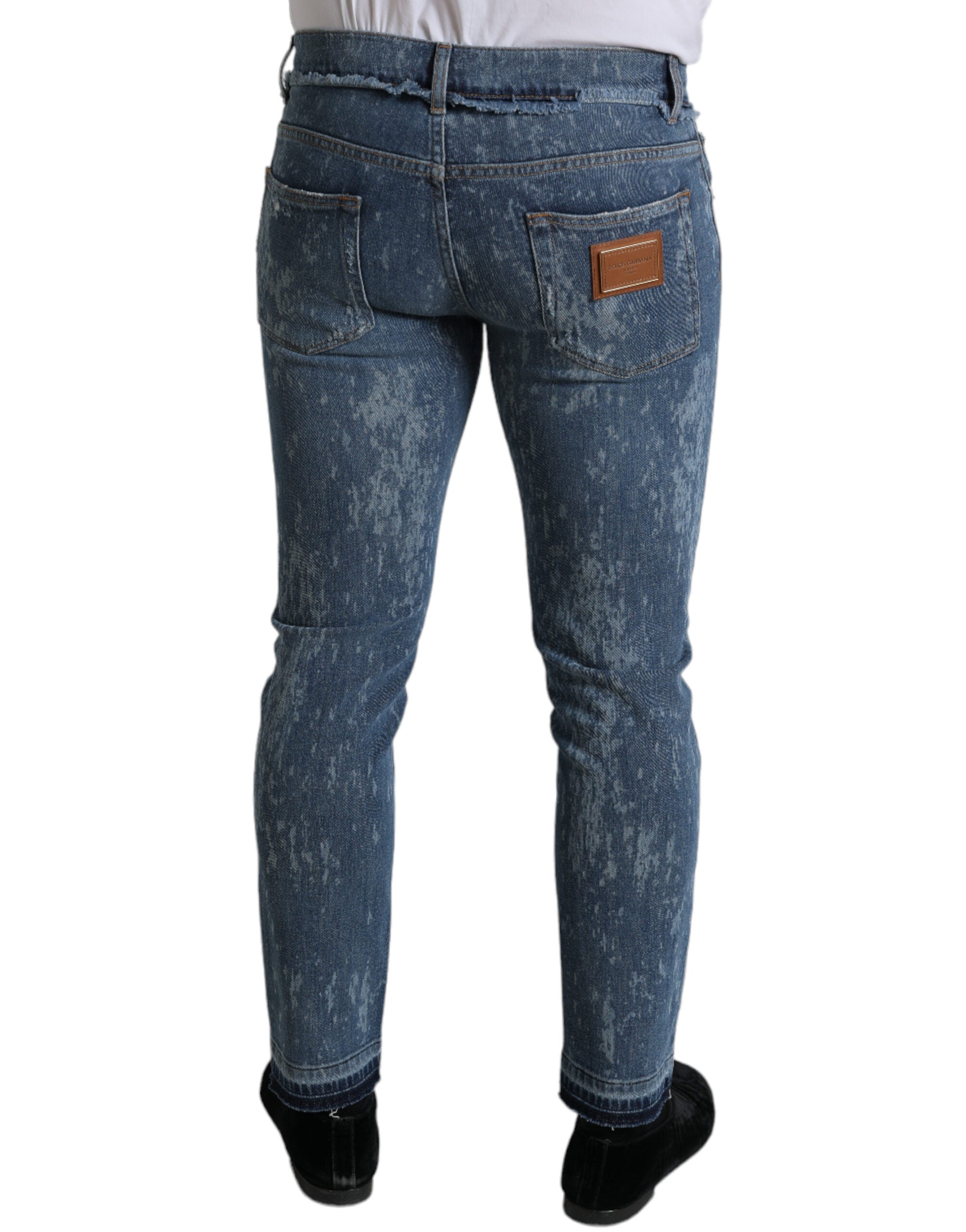 Dolce &amp; Gabbana Schicke, blaue Skinny-Jeans aus Stretch-Denim