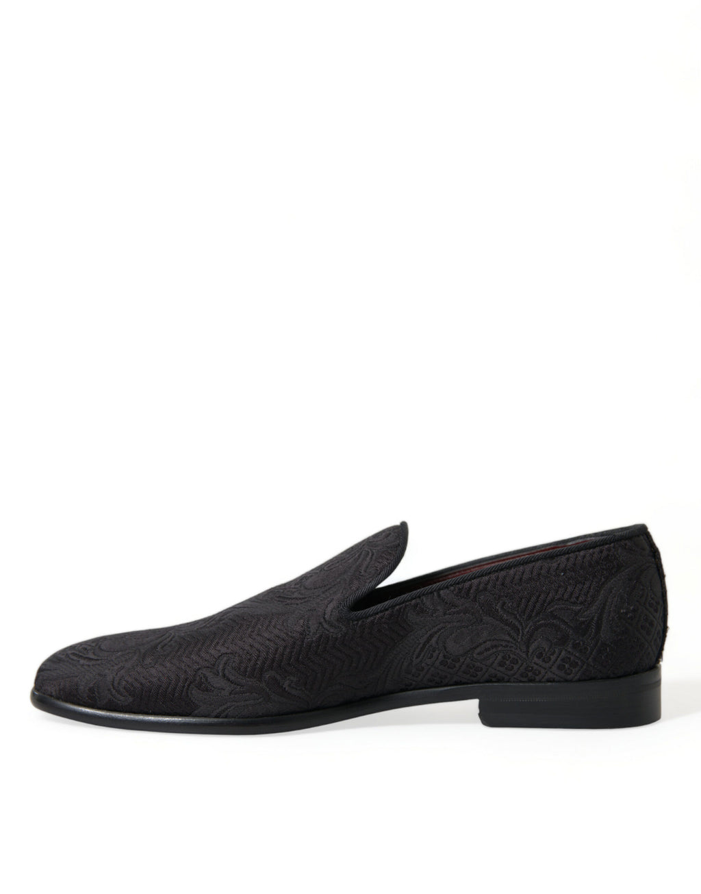 Dolce &amp; Gabbana – Elegante Loafer aus schwarzem Brokat