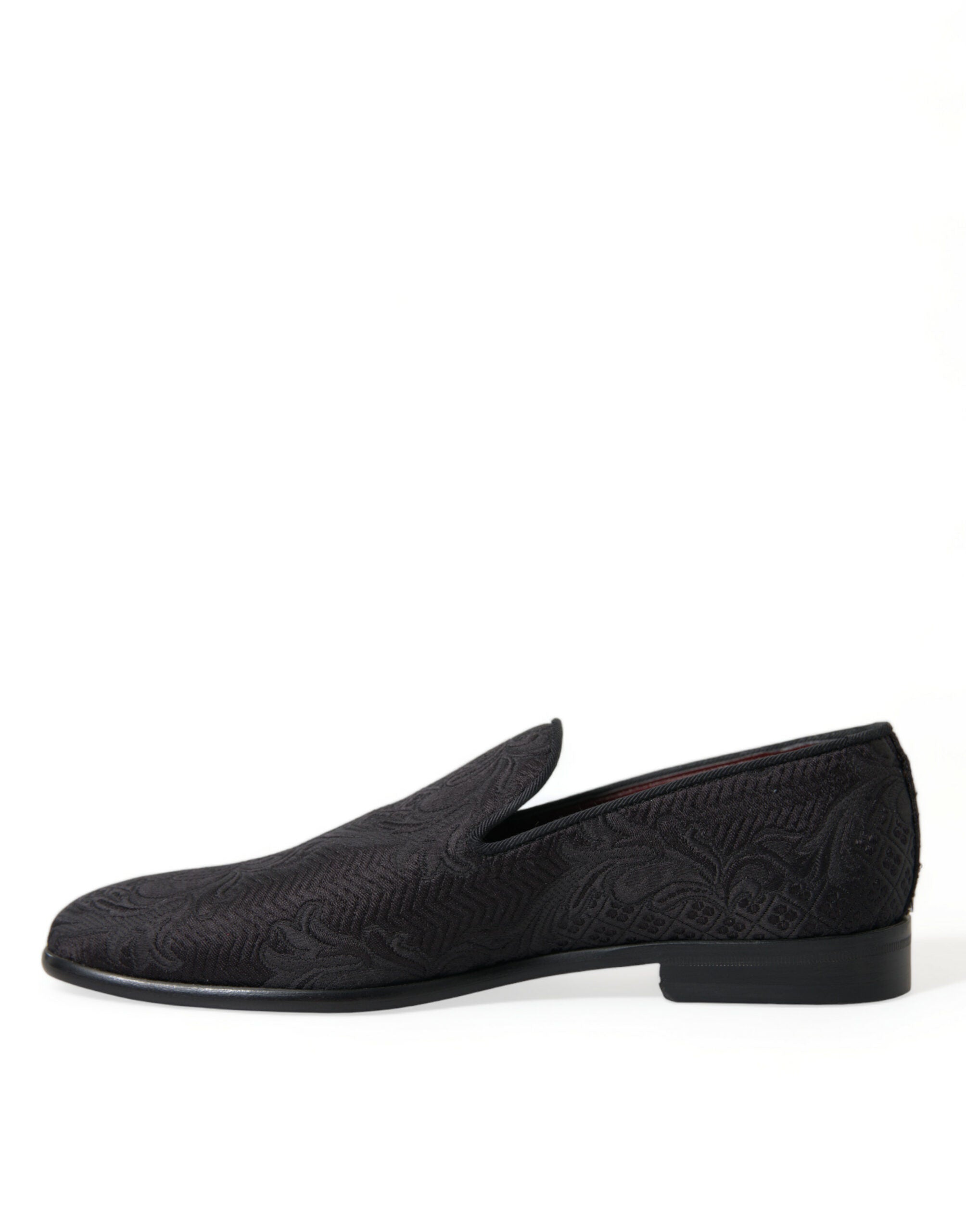 Dolce &amp; Gabbana – Elegante Loafer aus schwarzem Brokat