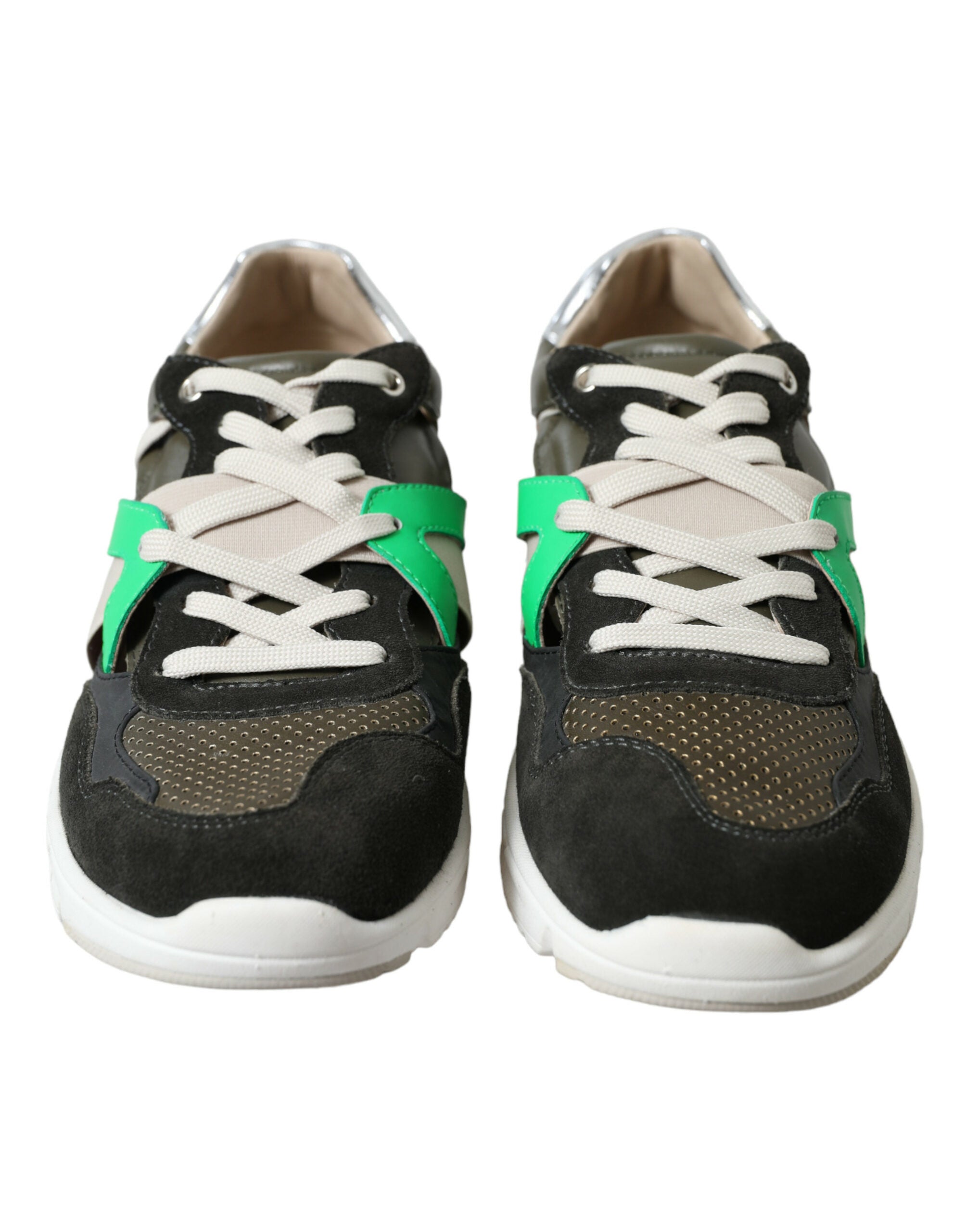 Dolce &amp; Gabbana Exquisite mehrfarbige Low-Top-Designer-Sneaker