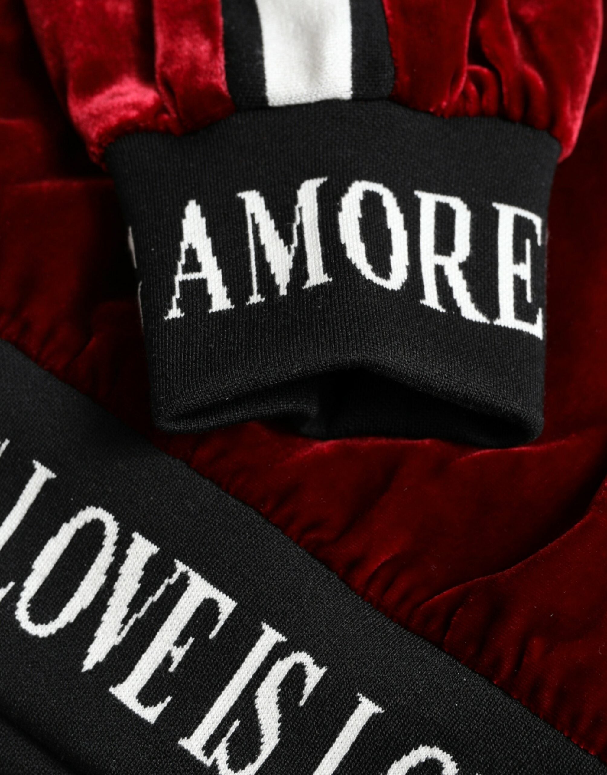 Dolce &amp; Gabbana Eleganter Pullover aus burgunderroter Seidenmischung