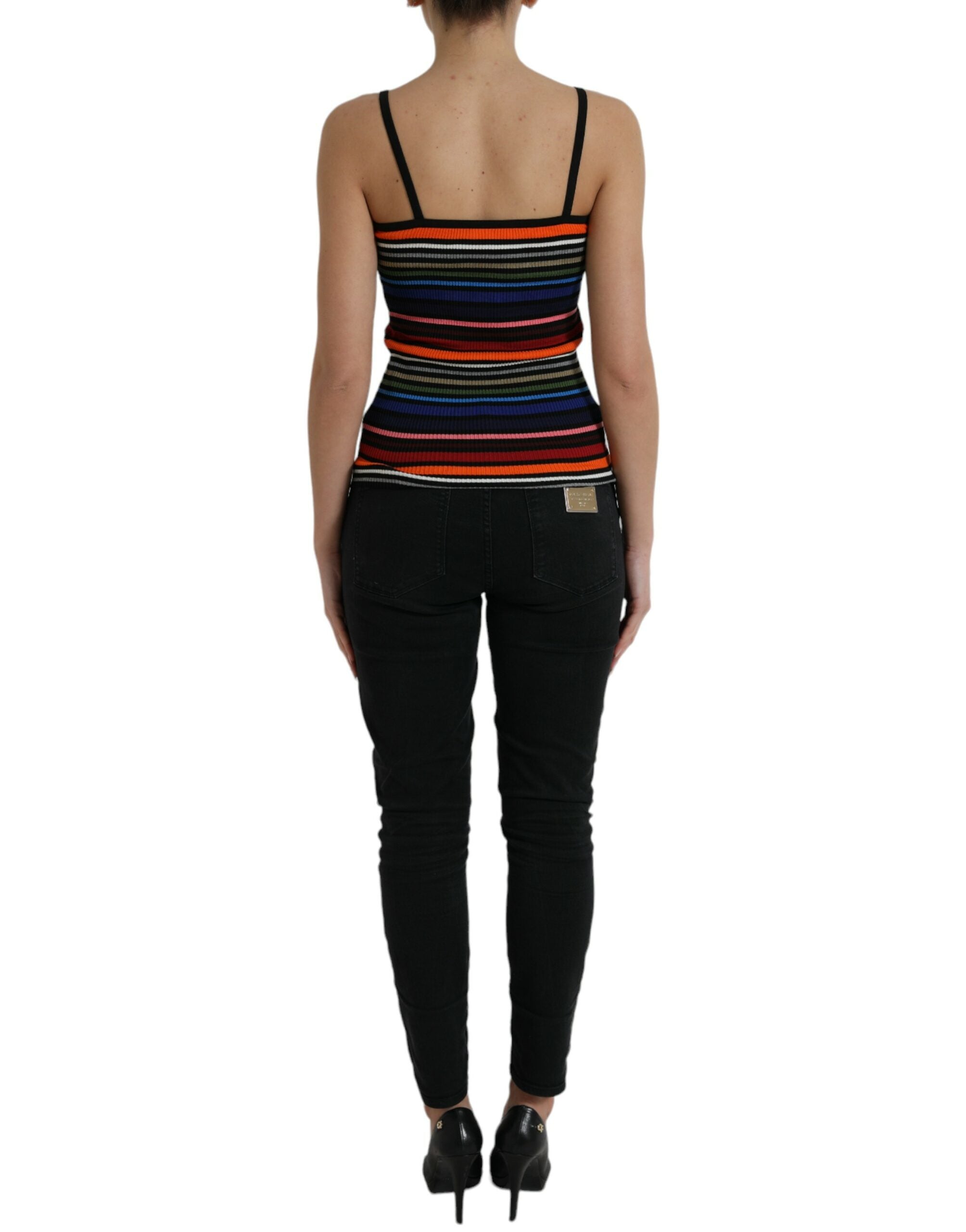 Dolce &amp; Gabbana Schickes gestreiftes Spaghettiträger-Tanktop