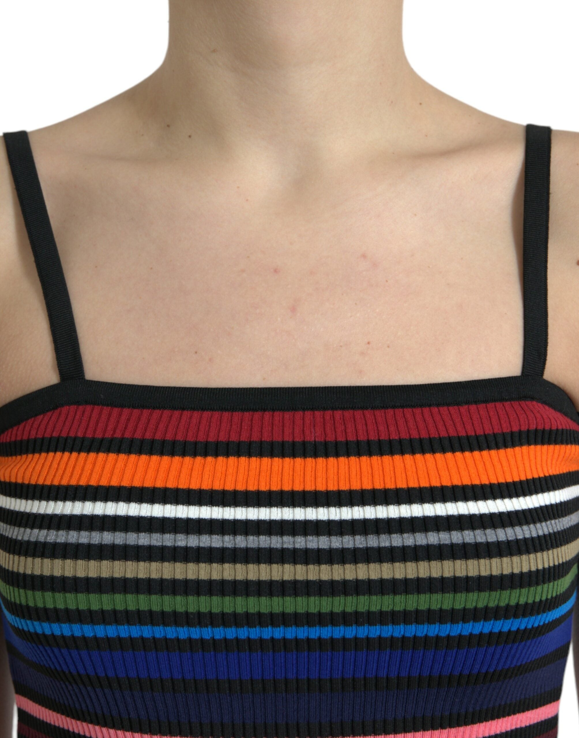 Dolce &amp; Gabbana Schickes gestreiftes Spaghettiträger-Tanktop