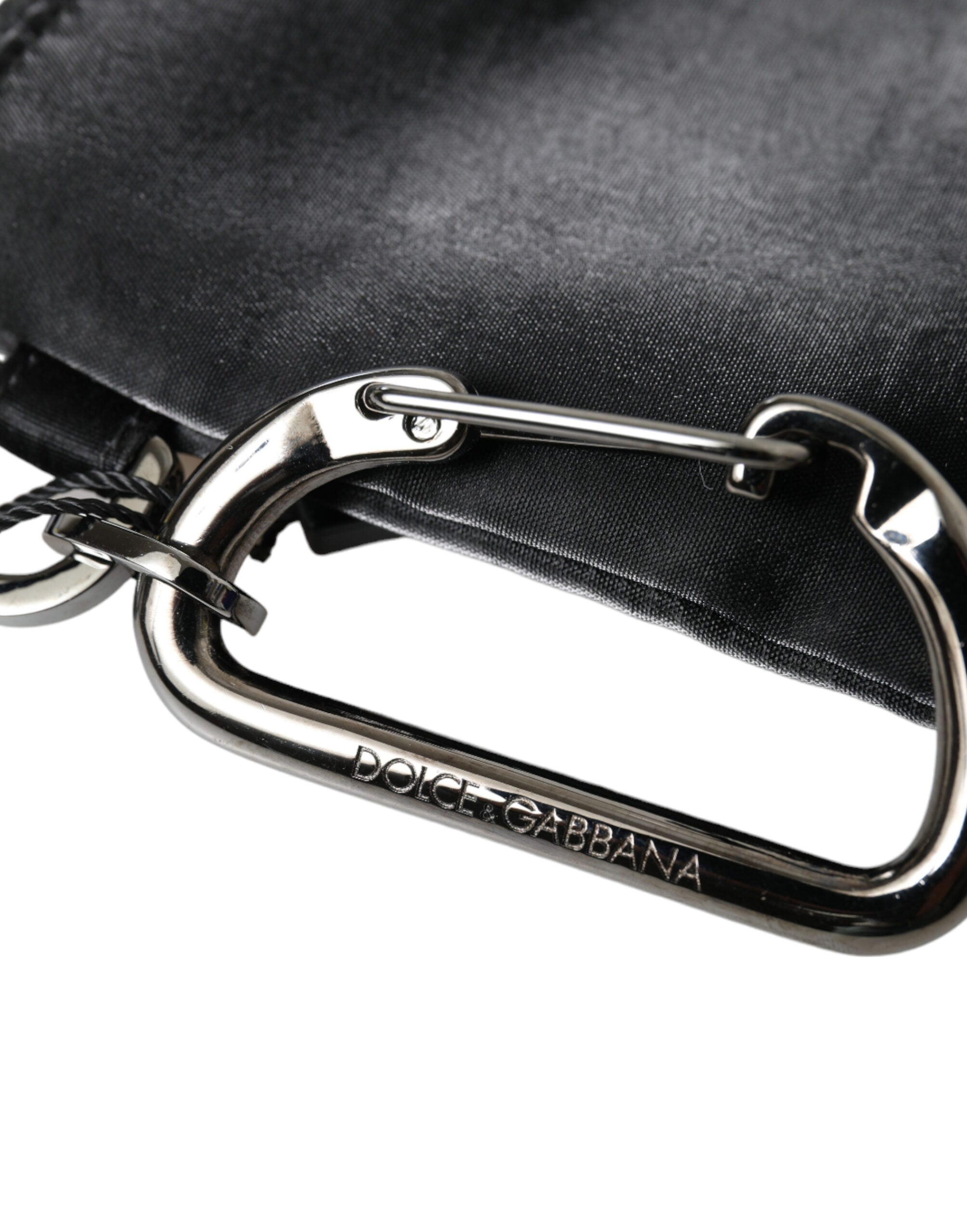 Dolce &amp; Gabbana Chic Designer-Tasche aus Nylon und Leder