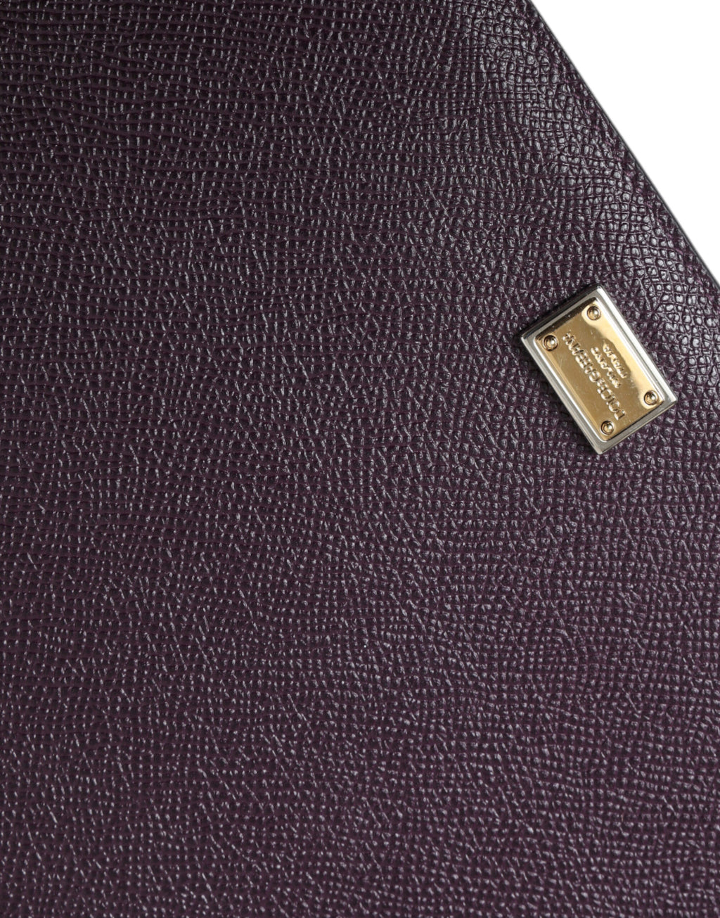 Dolce &amp; Gabbana Elegante Tablet-Tasche aus Leder in sattem Braun