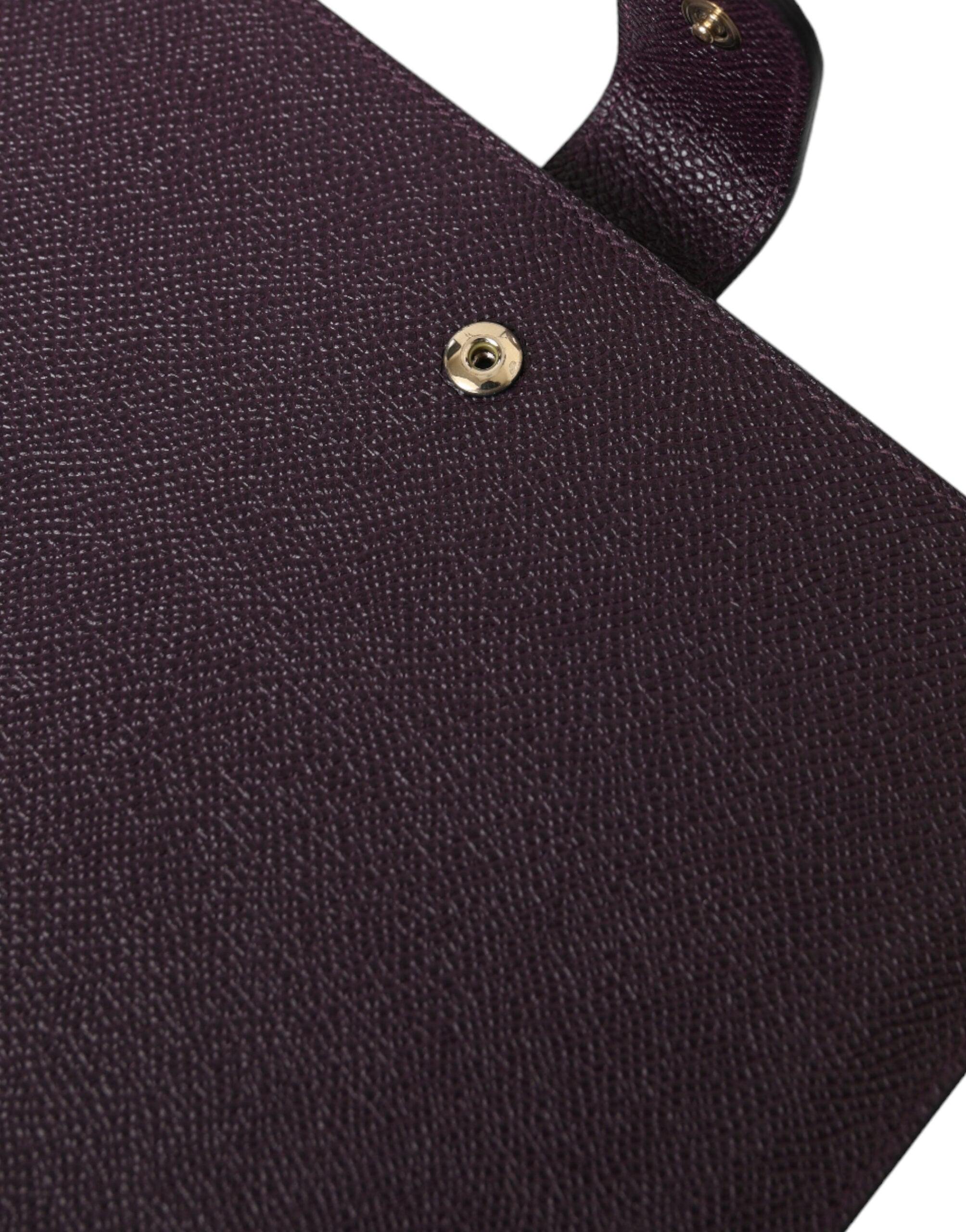 Dolce &amp; Gabbana Elegante Tablet-Tasche aus Leder in sattem Braun