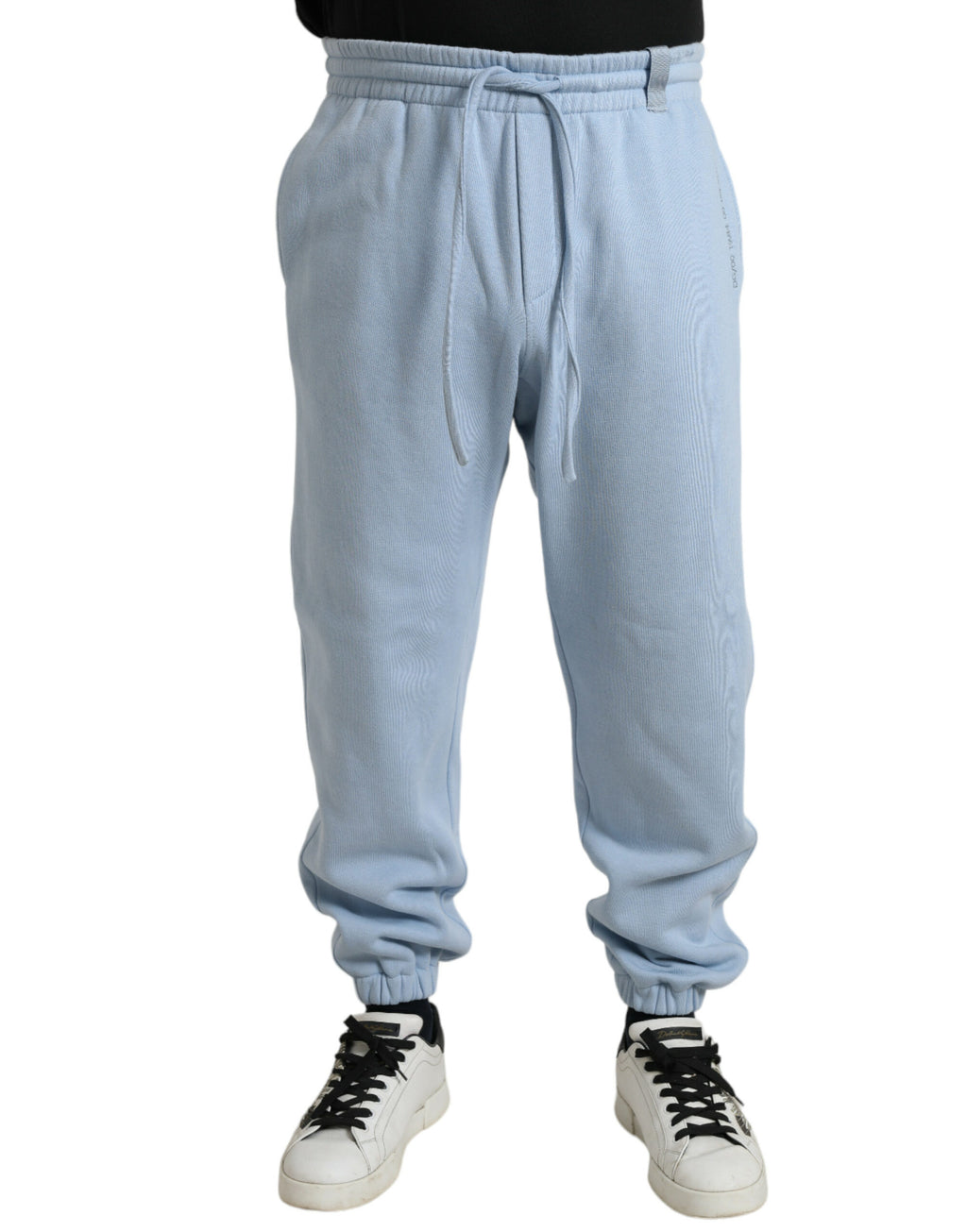 Dolce &amp; Gabbana Elegante hellblaue Jogginghose aus Baumwollmischung