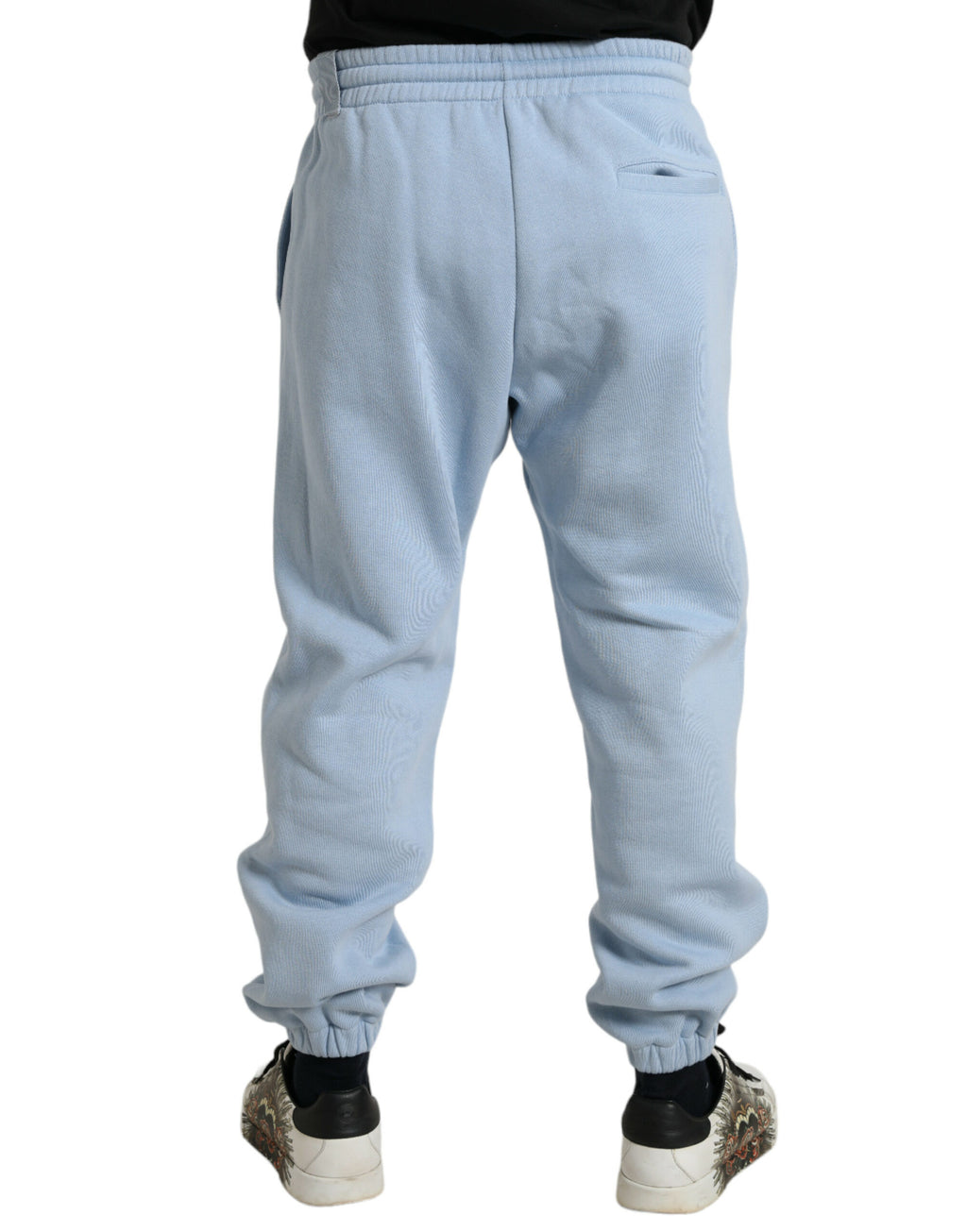 Dolce &amp; Gabbana Elegante hellblaue Jogginghose aus Baumwollmischung