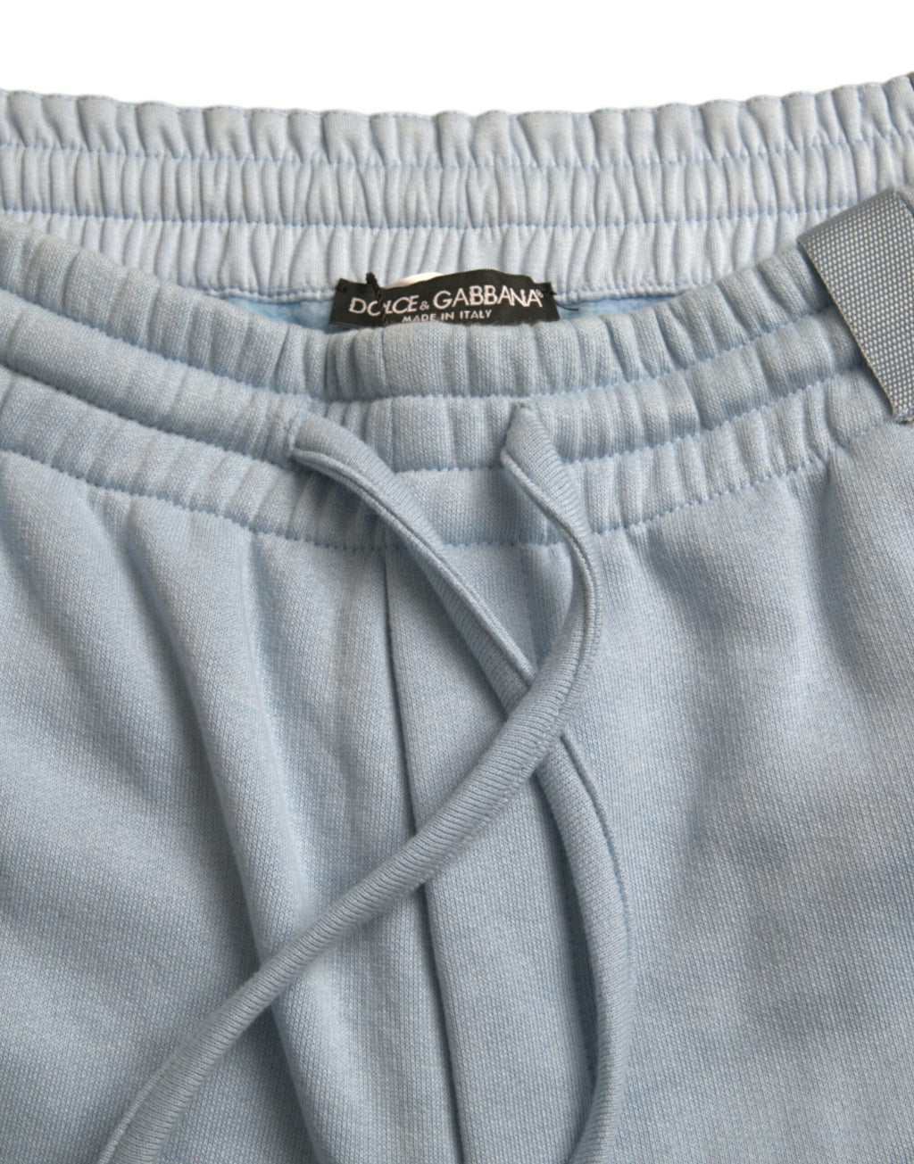 Dolce &amp; Gabbana Elegante hellblaue Jogginghose aus Baumwollmischung