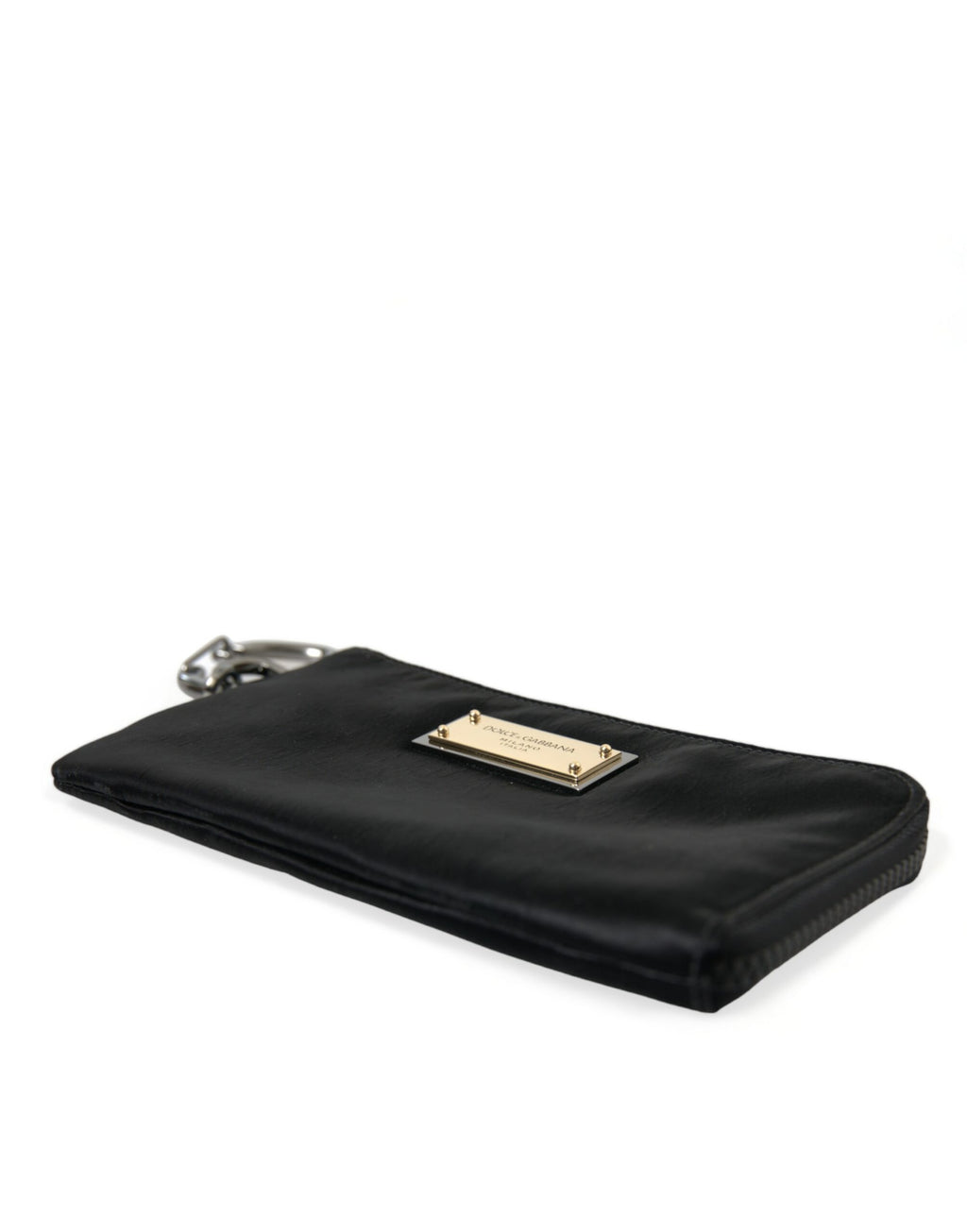 Dolce &amp; Gabbana – Elegante Designer-Tasche aus Nylon und Leder in Schwarz