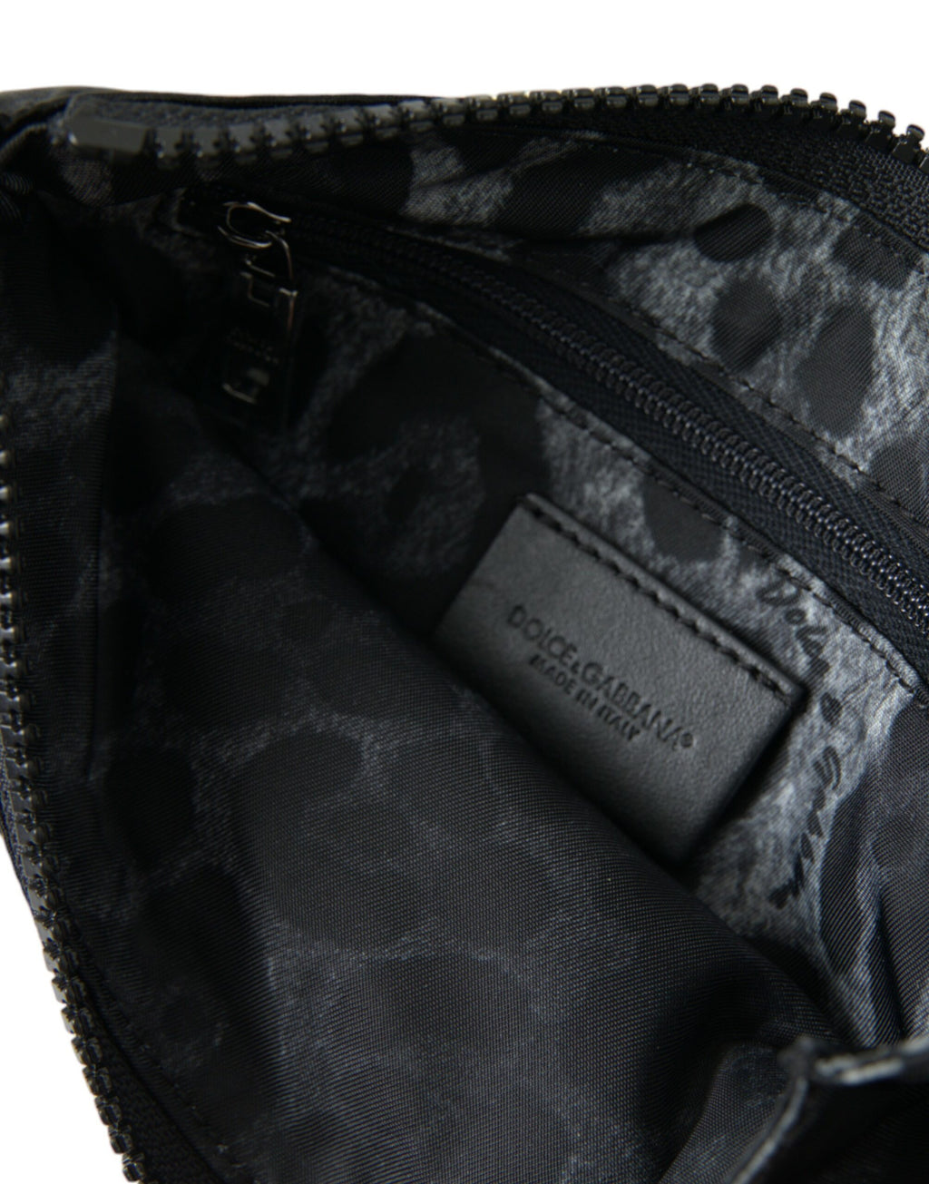 Dolce &amp; Gabbana – Elegante Designer-Tasche aus Nylon und Leder in Schwarz