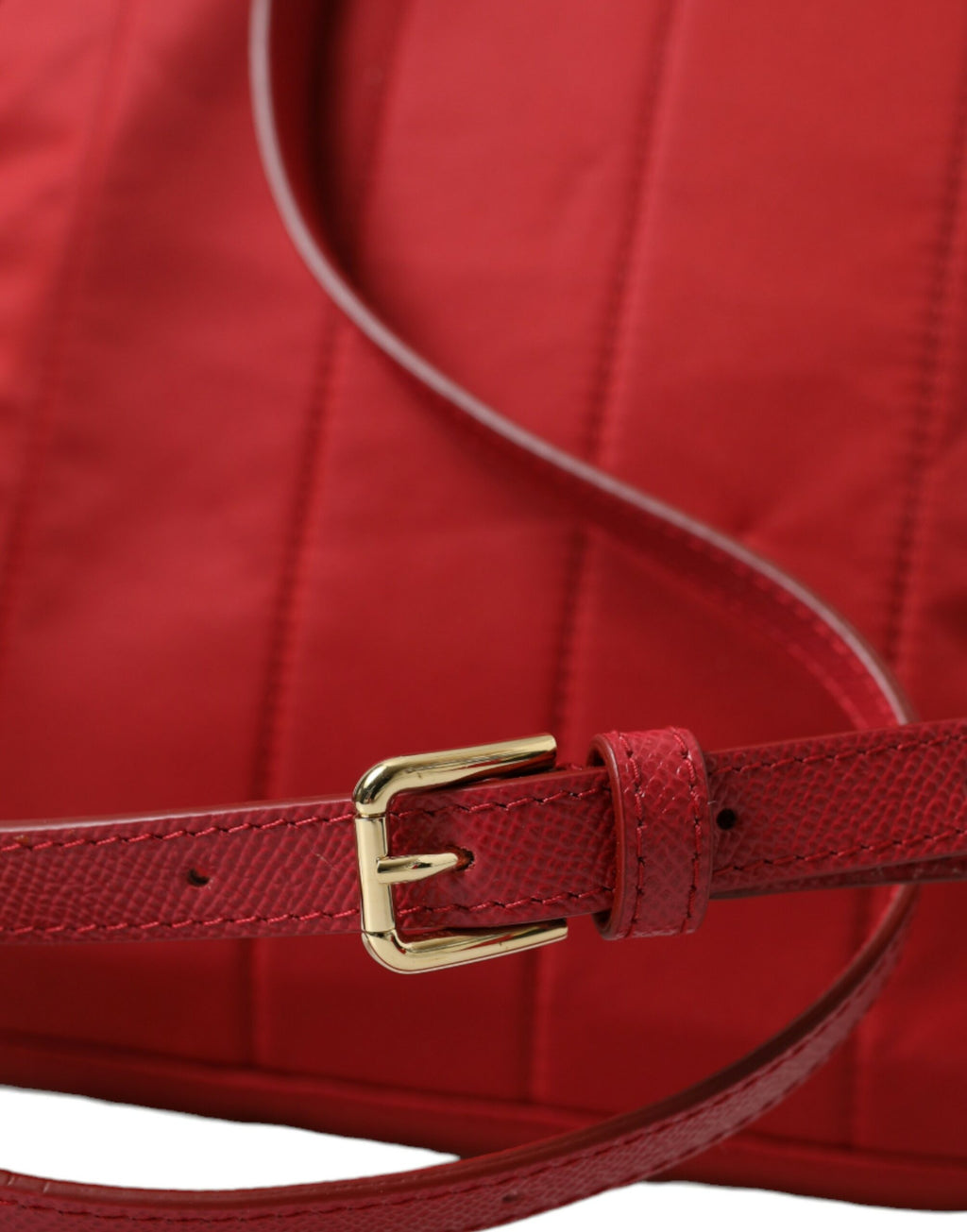 Dolce &amp; Gabbana – Verzierter roter Rucksack mit goldenen Details
