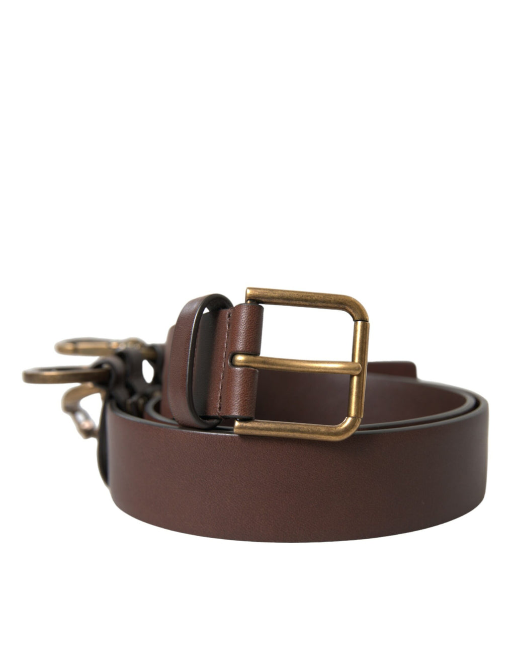 Dolce &amp; Gabbana Eleganter brauner Gürtel aus Kalbsleder – Zeitloses Accessoire