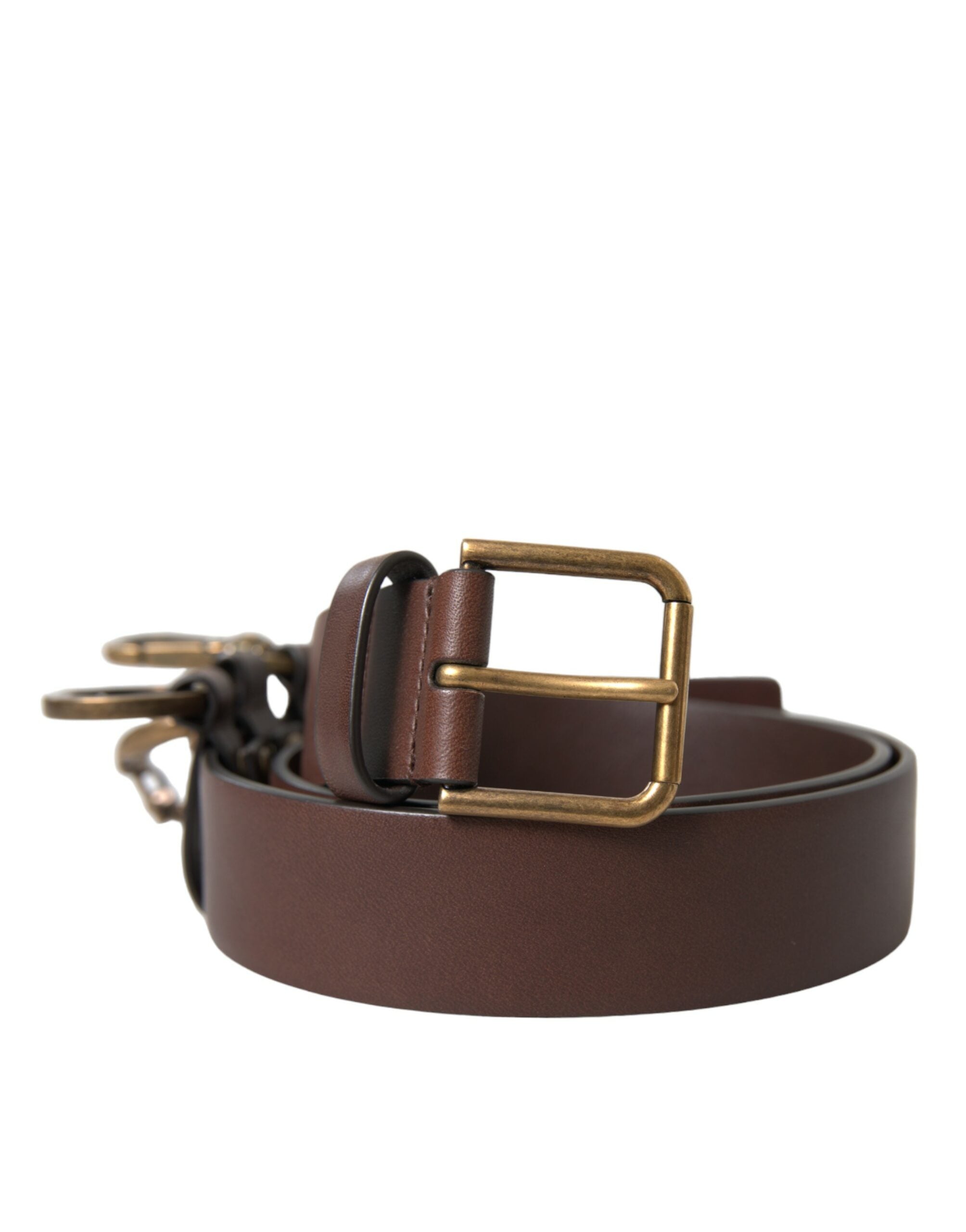 Dolce &amp; Gabbana Eleganter brauner Gürtel aus Kalbsleder – Zeitloses Accessoire