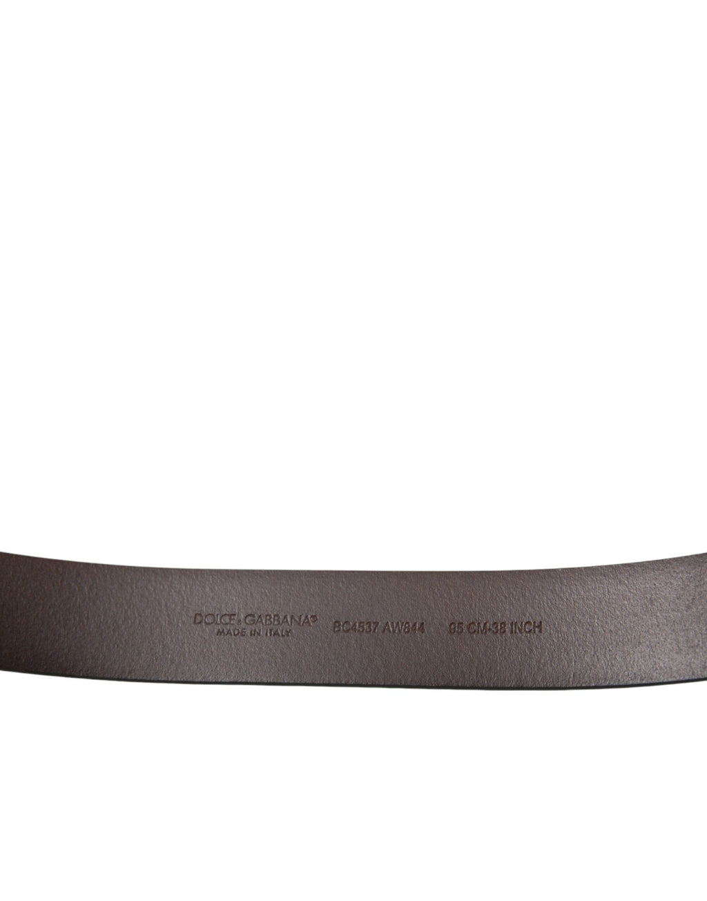 Dolce &amp; Gabbana Eleganter brauner Gürtel aus Kalbsleder – Zeitloses Accessoire