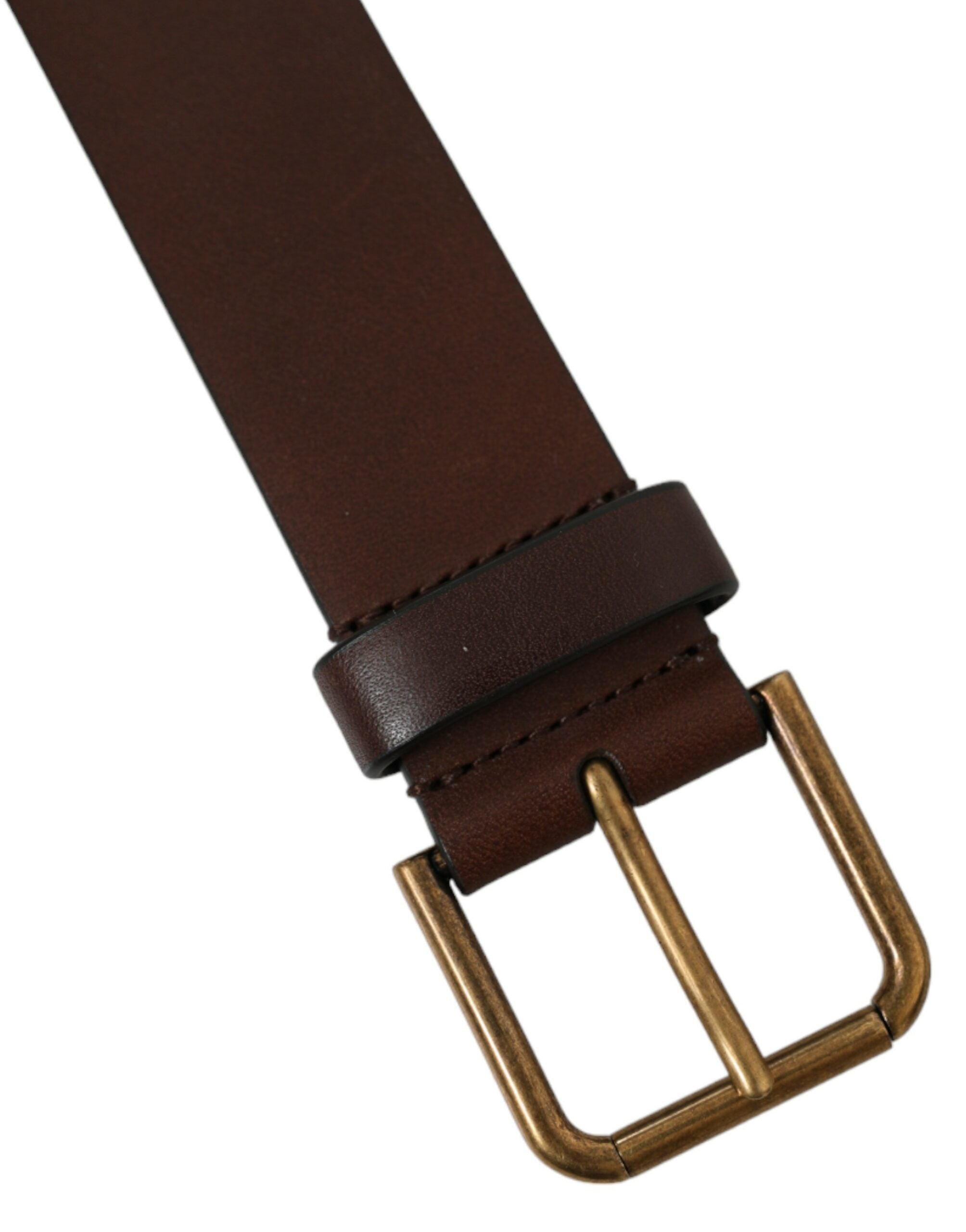 Dolce &amp; Gabbana Eleganter brauner Gürtel aus Kalbsleder – Zeitloses Accessoire