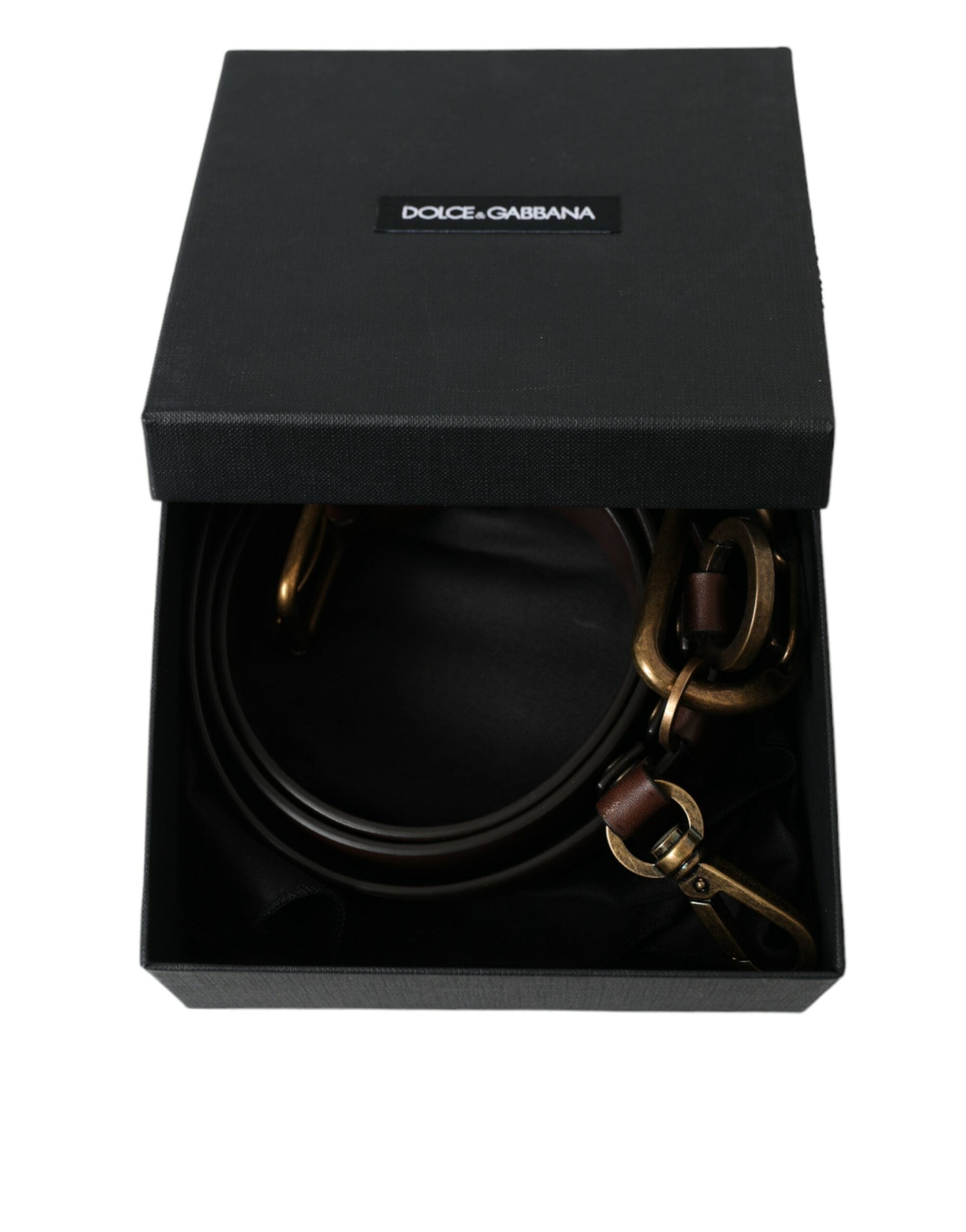 Dolce &amp; Gabbana Eleganter brauner Gürtel aus Kalbsleder – Zeitloses Accessoire