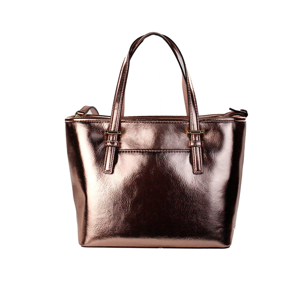 Michael Kors Jet Set Primrose Metallic XS Tragetasche mit Reißverschluss oben
