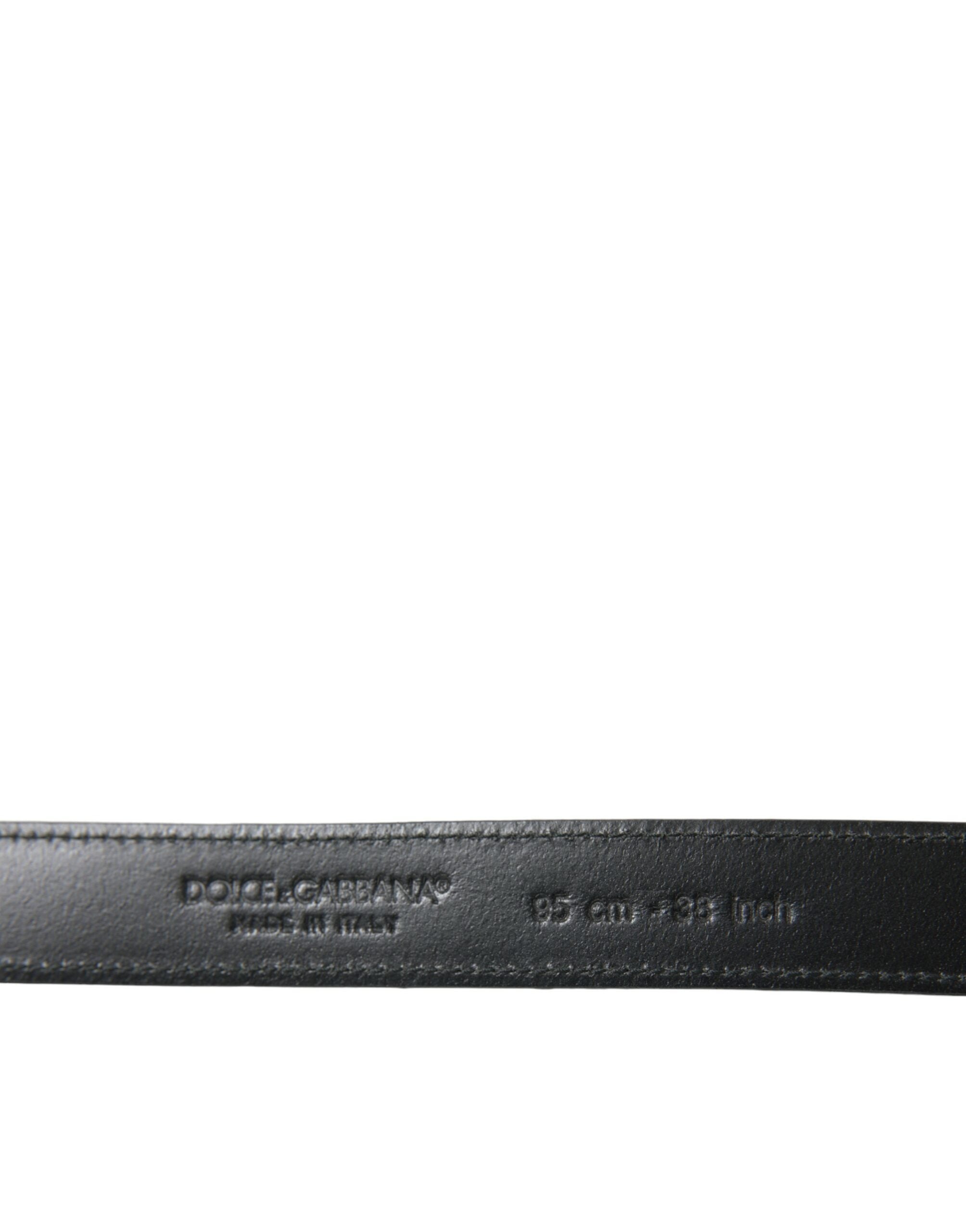 Dolce &amp; Gabbana Eleganter Ledergürtel mit Metallschnalle